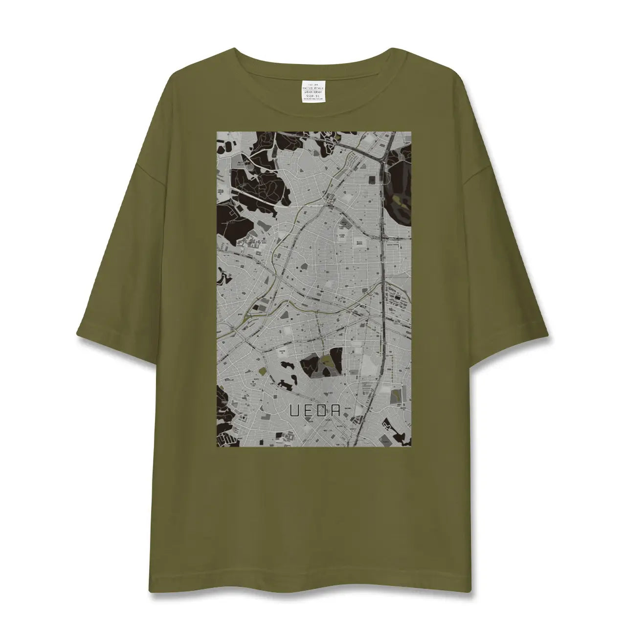 【植田(愛知県)】地図柄ビッグシルエットTシャツ