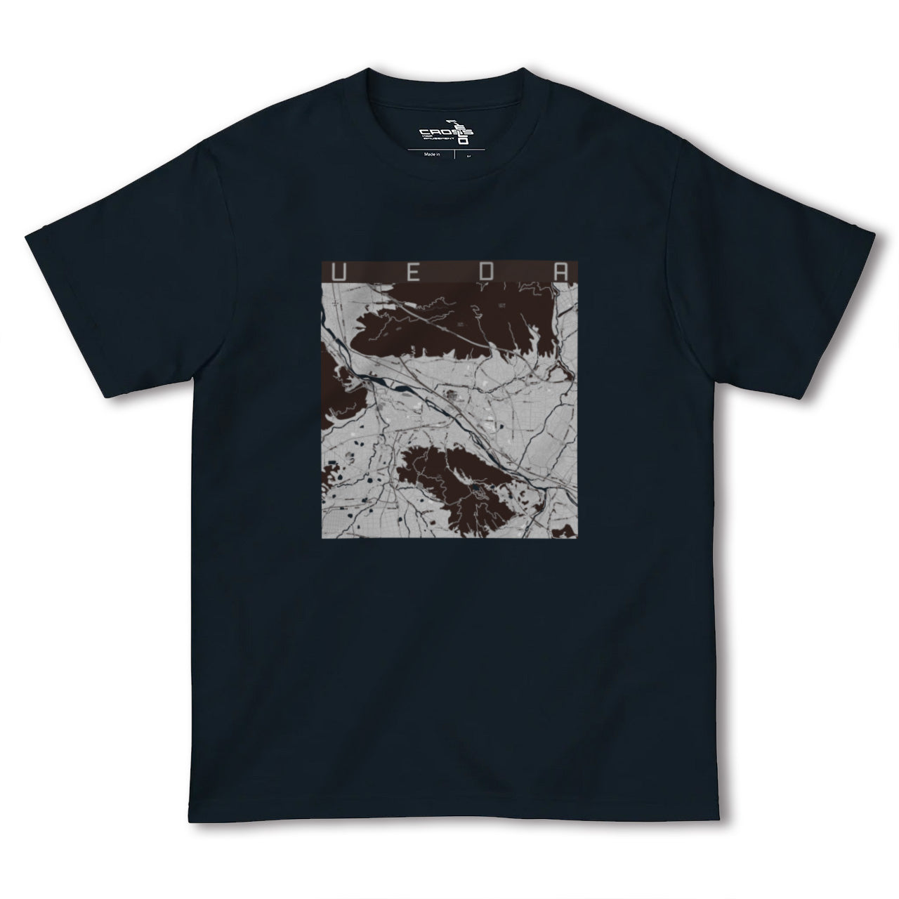 【上田(長野県)】地図柄ヘビーウェイトTシャツ