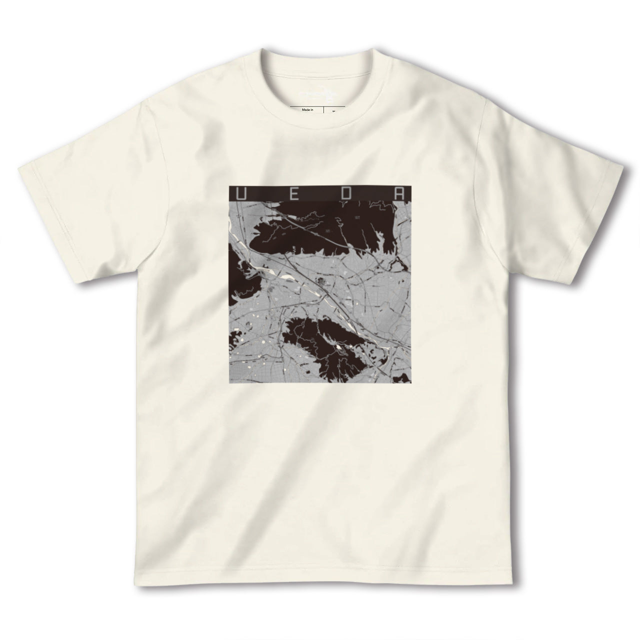 【上田(長野県)】地図柄ヘビーウェイトTシャツ
