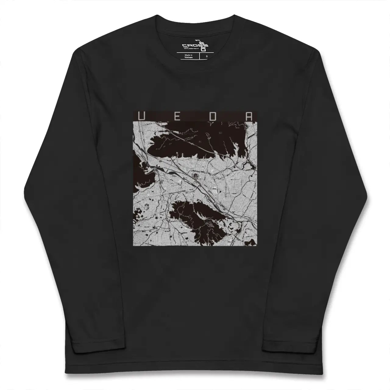 【上田(長野県)】地図柄ロングスリーブTシャツ