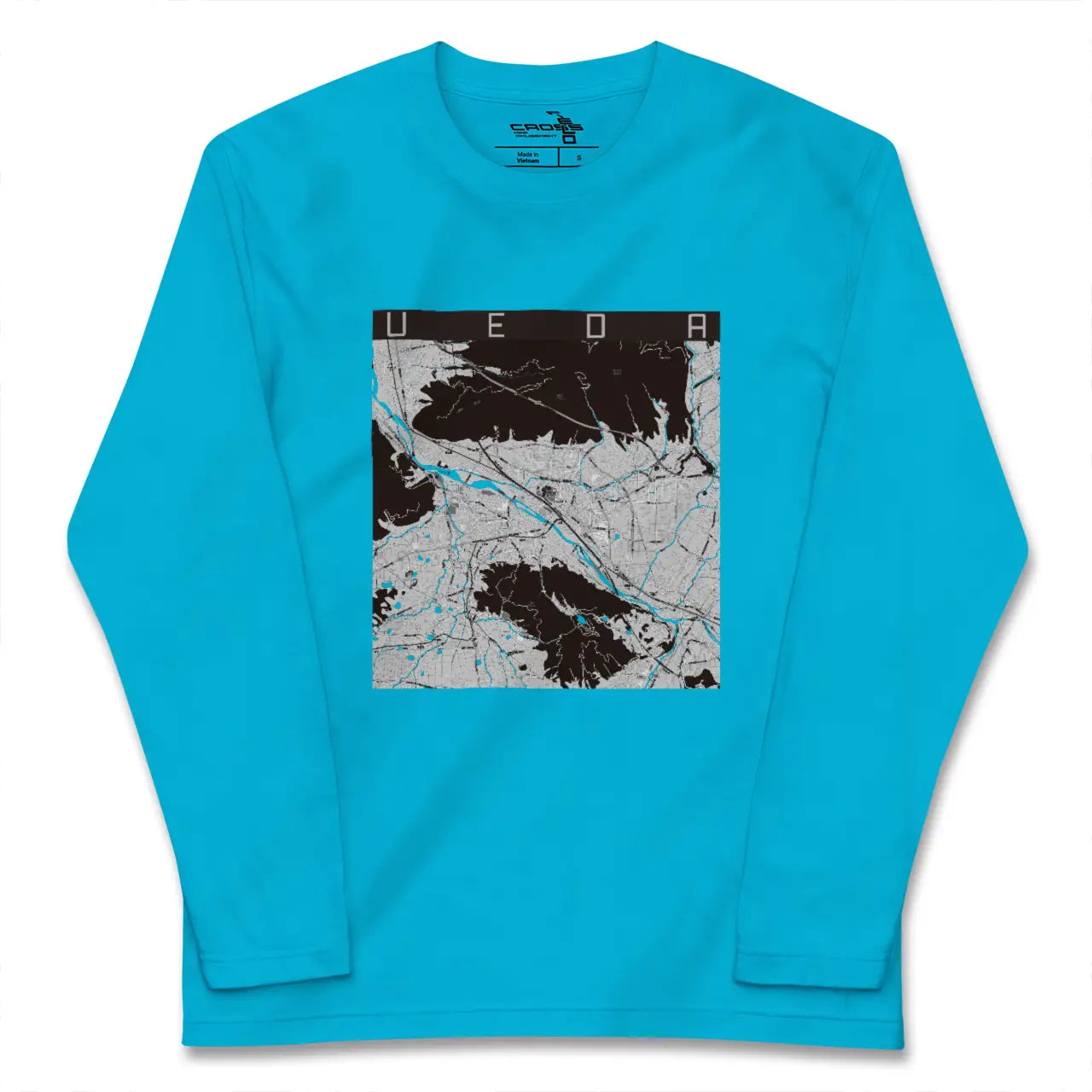 【上田(長野県)】地図柄ロングスリーブTシャツ