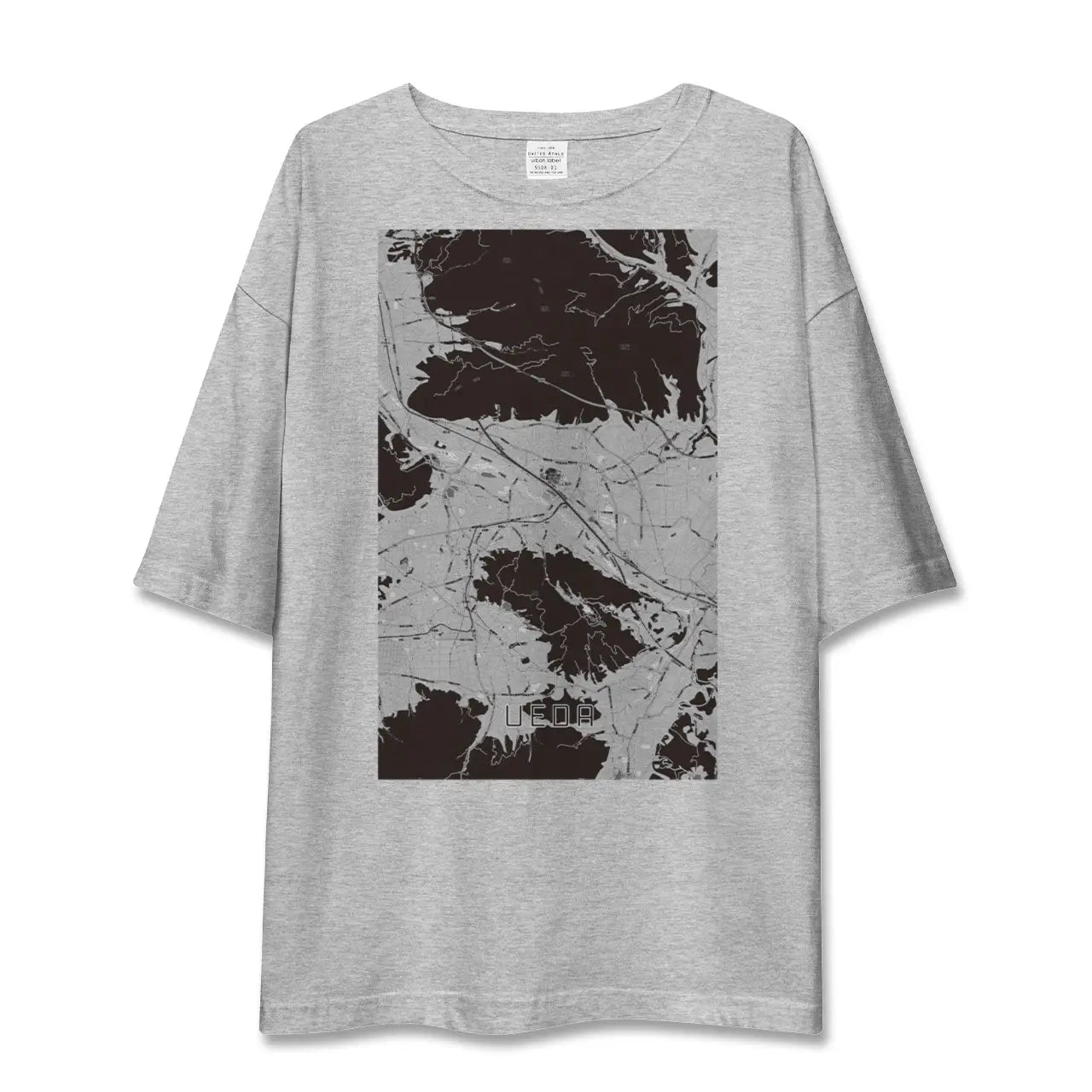 【上田(長野県)】地図柄ビッグシルエットTシャツ