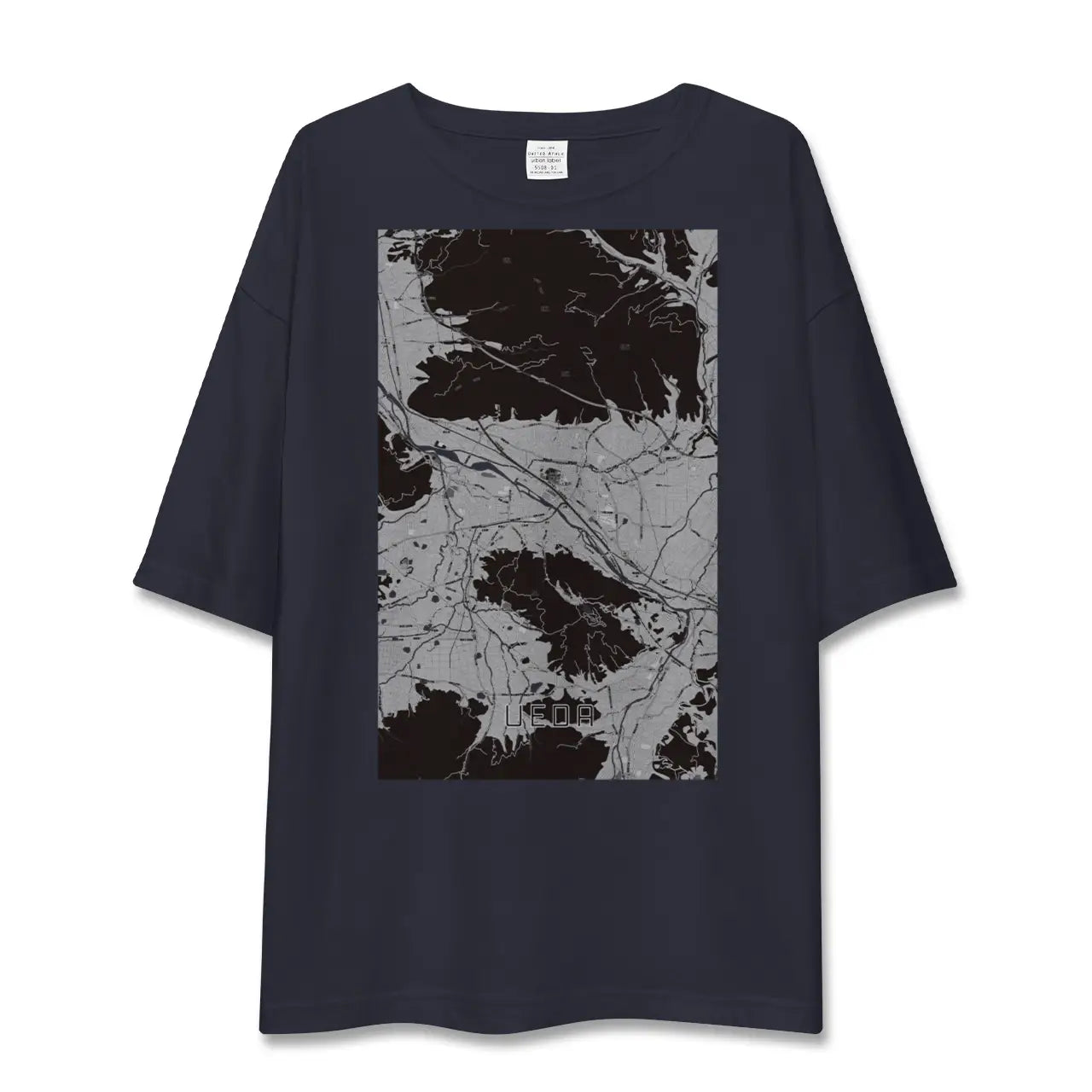 【上田(長野県)】地図柄ビッグシルエットTシャツ