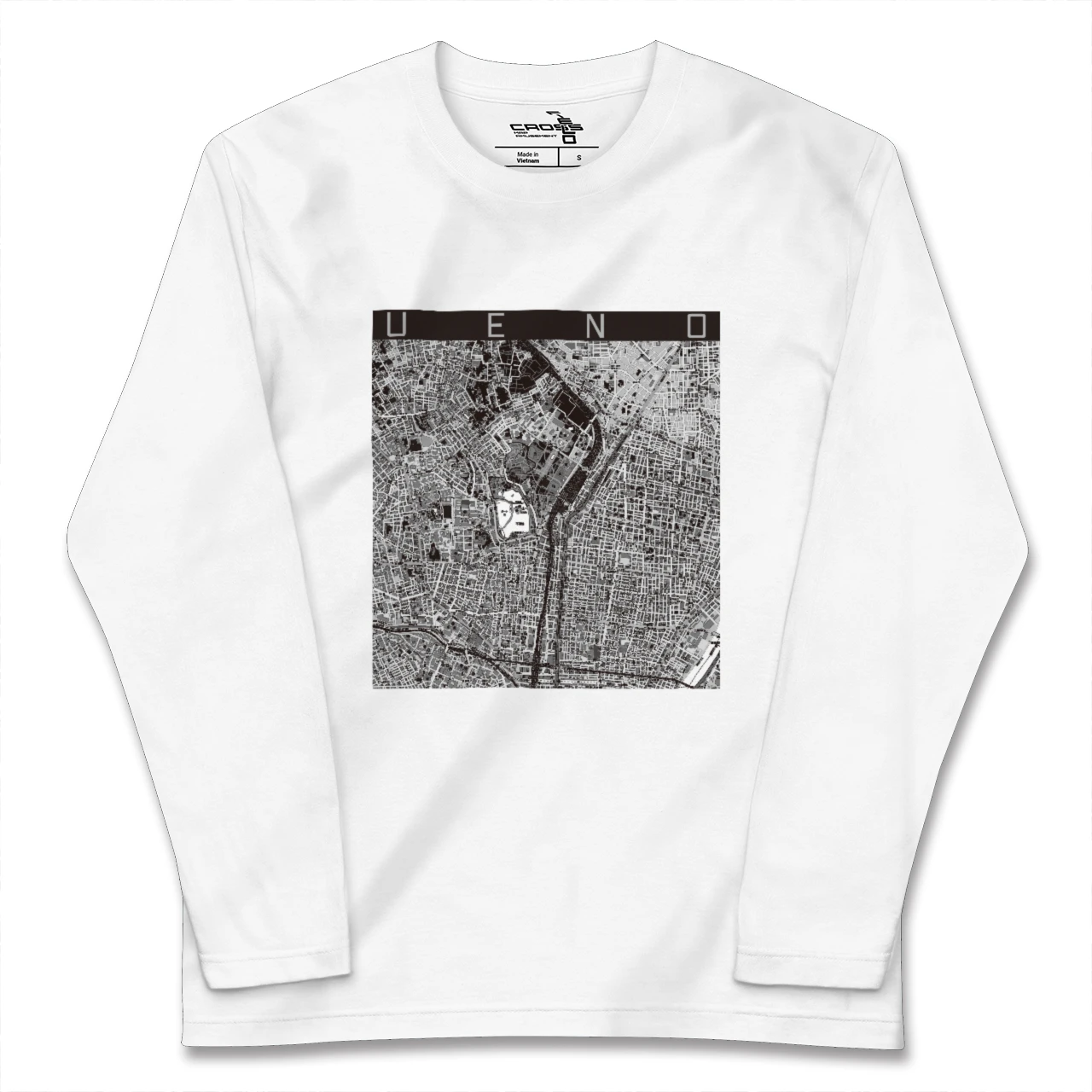 【上野(東京都)】地図柄ロングスリーブTシャツ