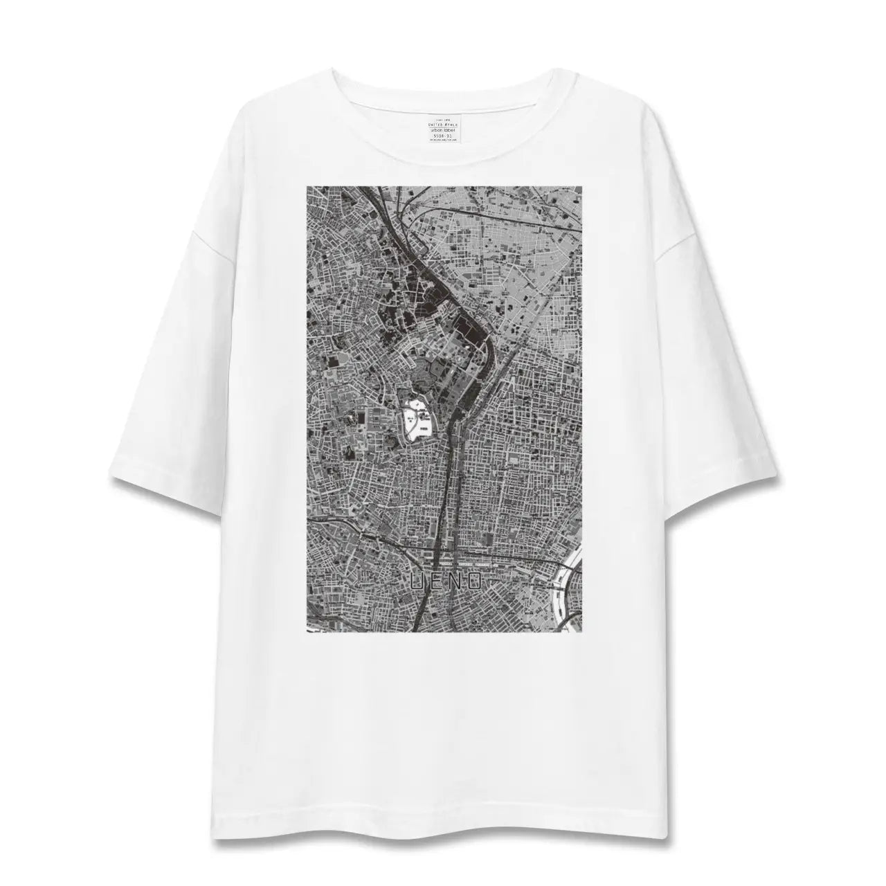 【上野(東京都)】地図柄ビッグシルエットTシャツ