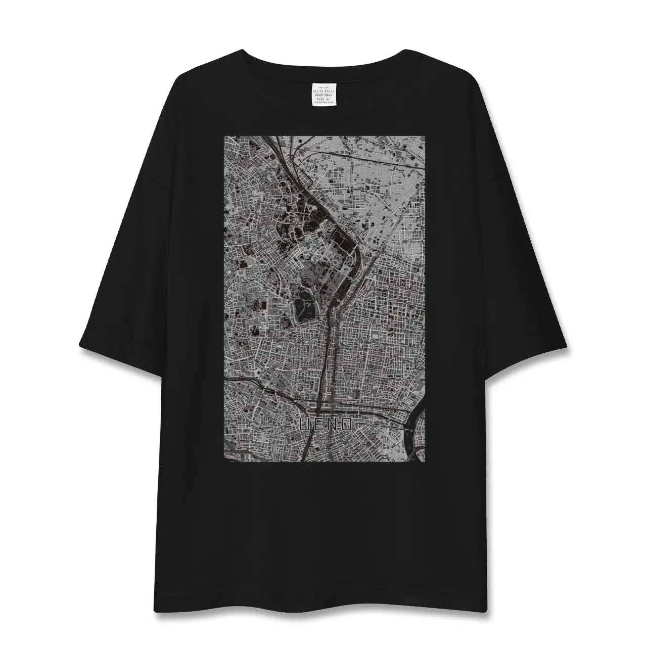 【上野(東京都)】地図柄ビッグシルエットTシャツ