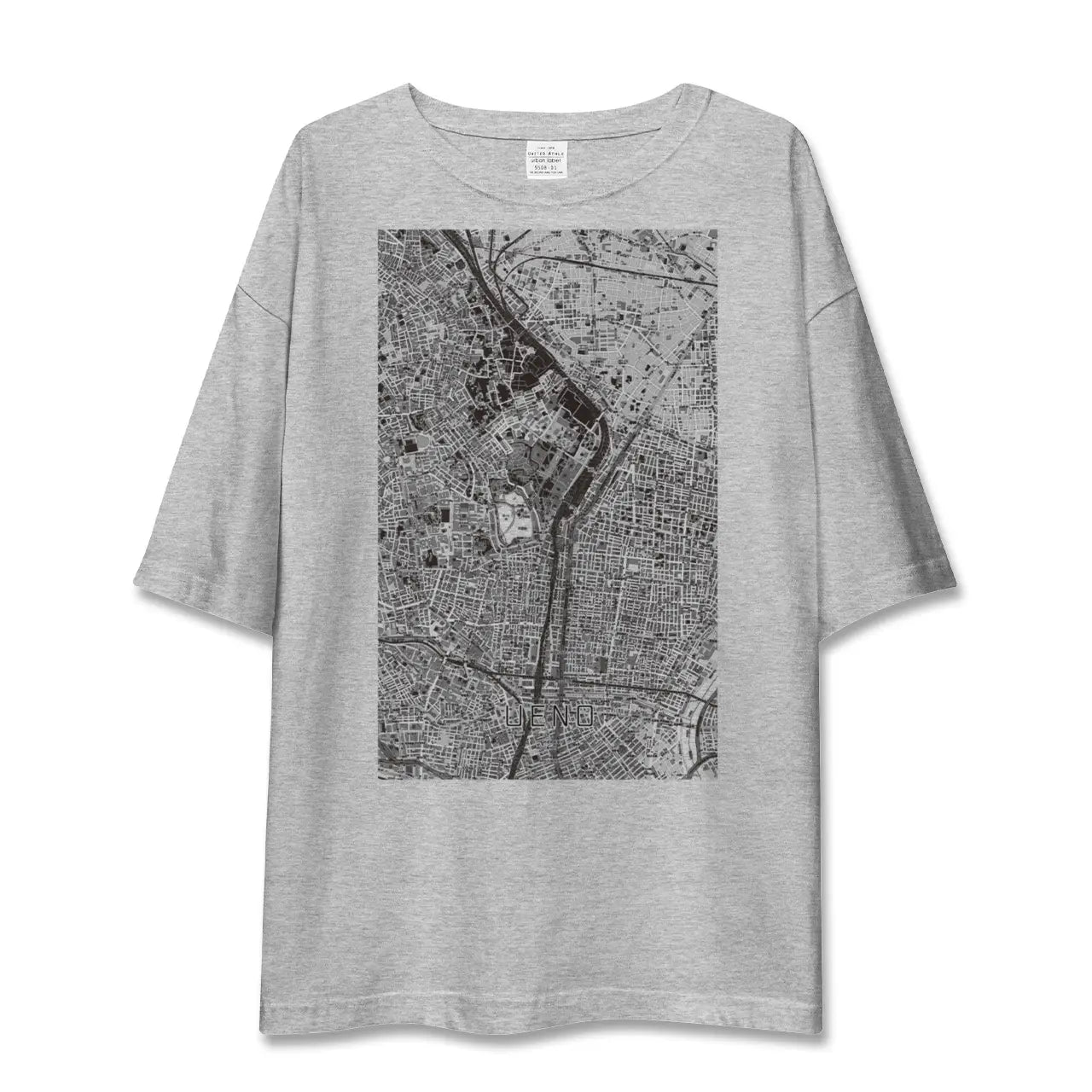 【上野(東京都)】地図柄ビッグシルエットTシャツ