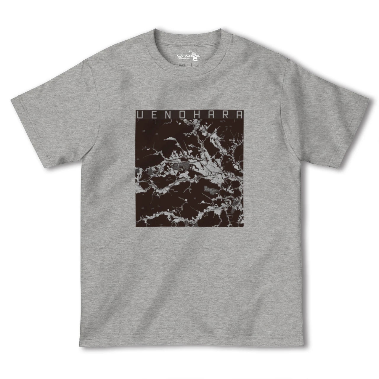 【上野原(山梨県)】地図柄ヘビーウェイトTシャツ