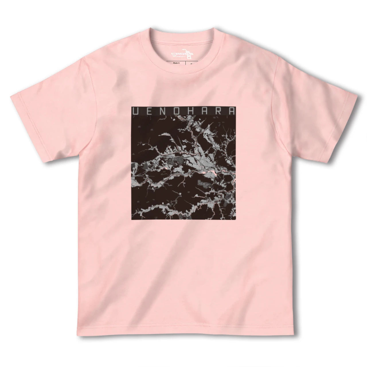 【上野原(山梨県)】地図柄ヘビーウェイトTシャツ