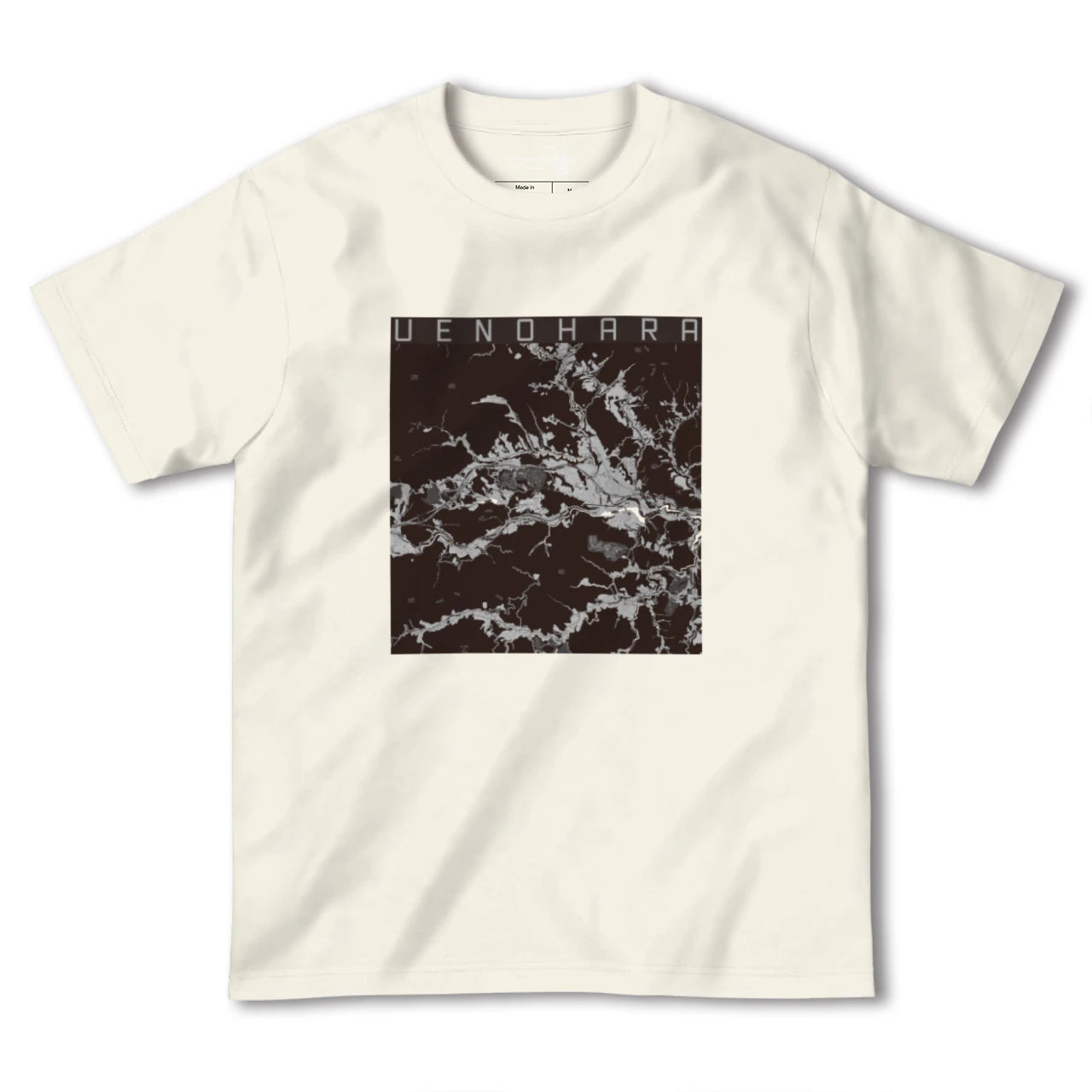 【上野原(山梨県)】地図柄ヘビーウェイトTシャツ