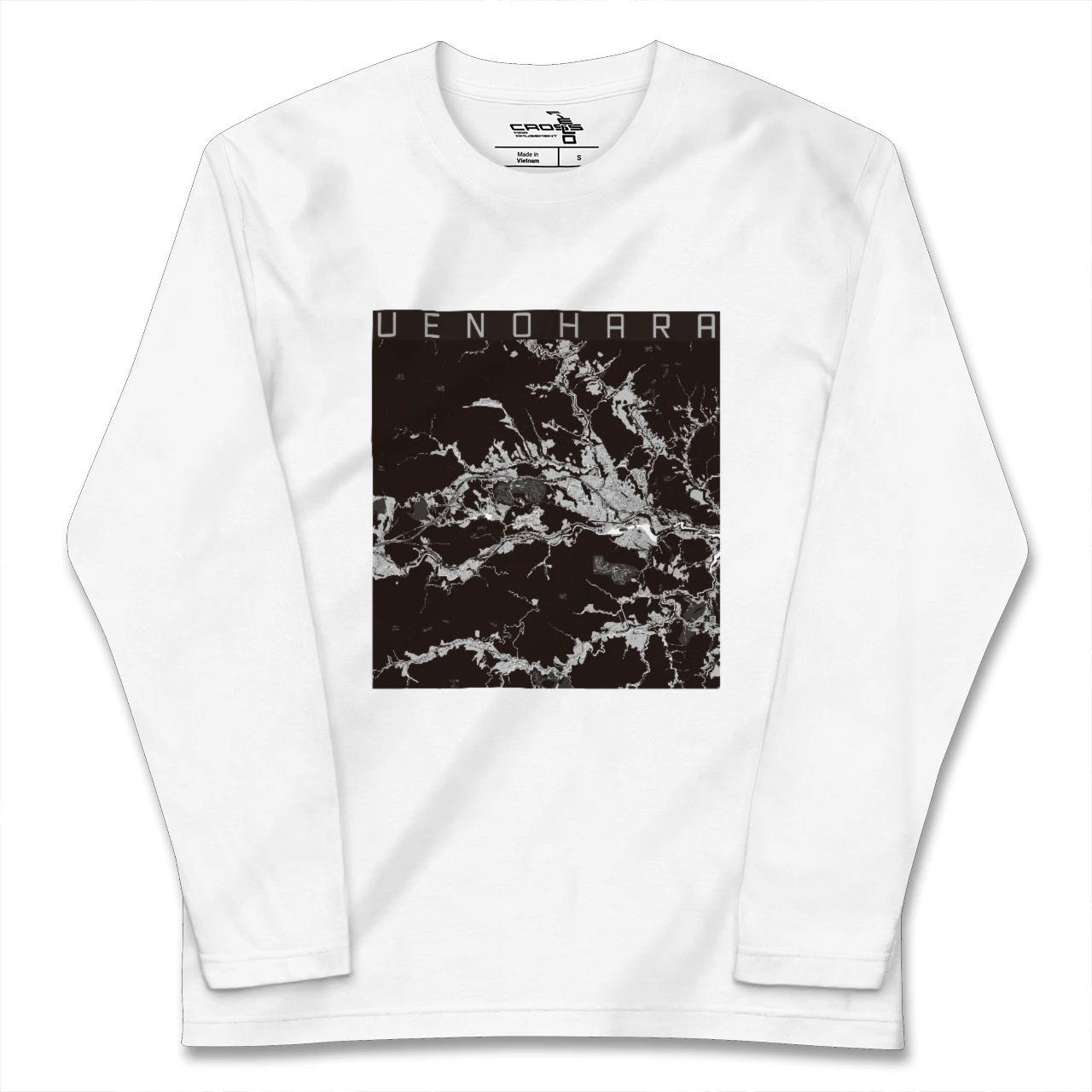 【上野原(山梨県)】地図柄ロングスリーブTシャツ