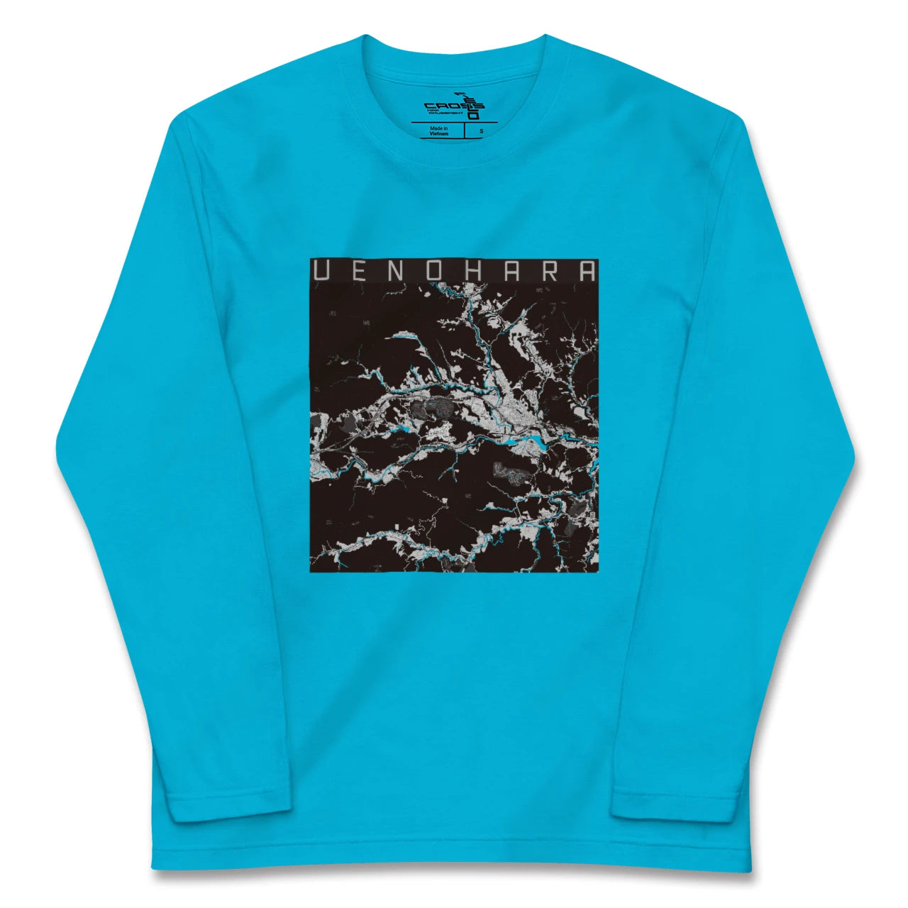 【上野原(山梨県)】地図柄ロングスリーブTシャツ