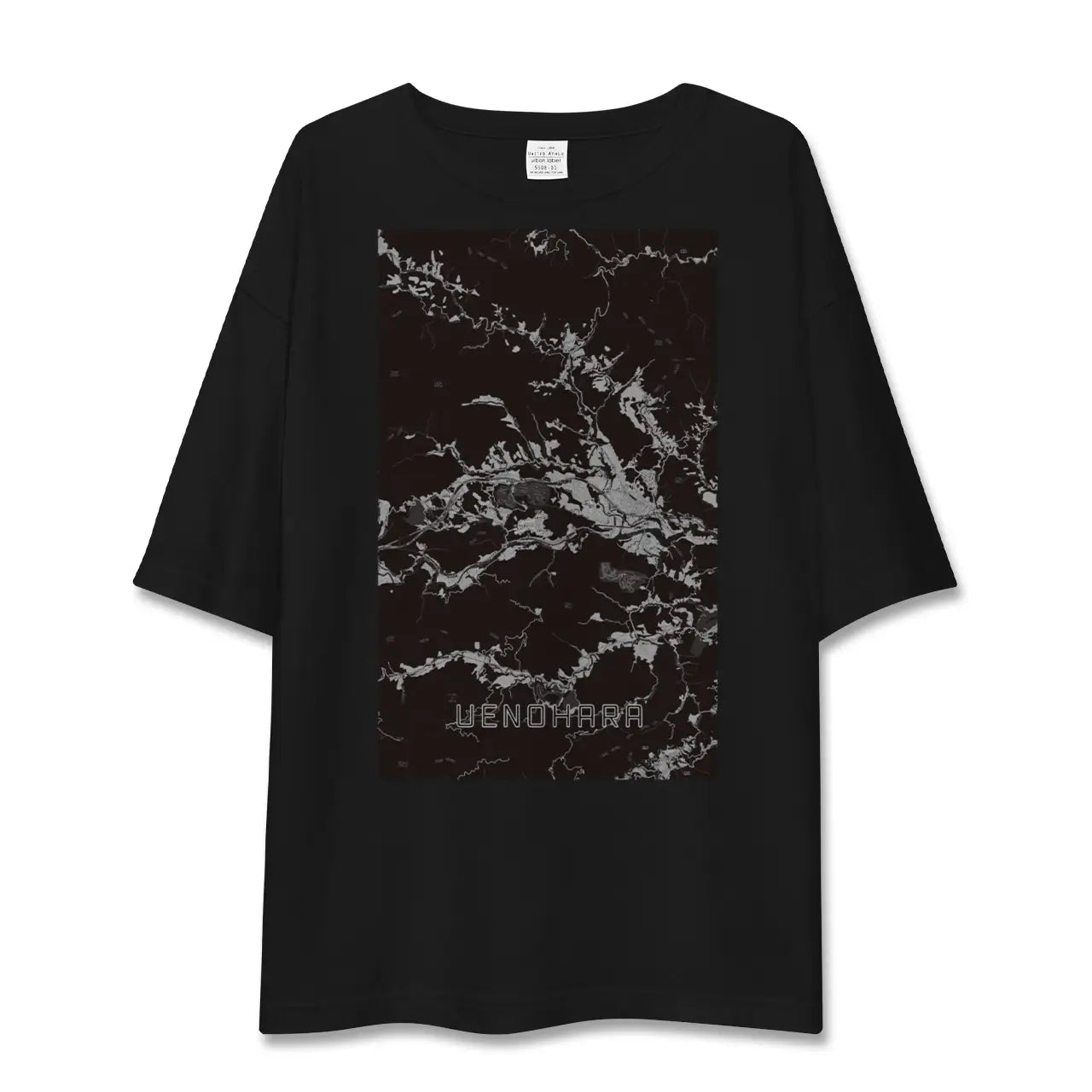 【上野原(山梨県)】地図柄ビッグシルエットTシャツ