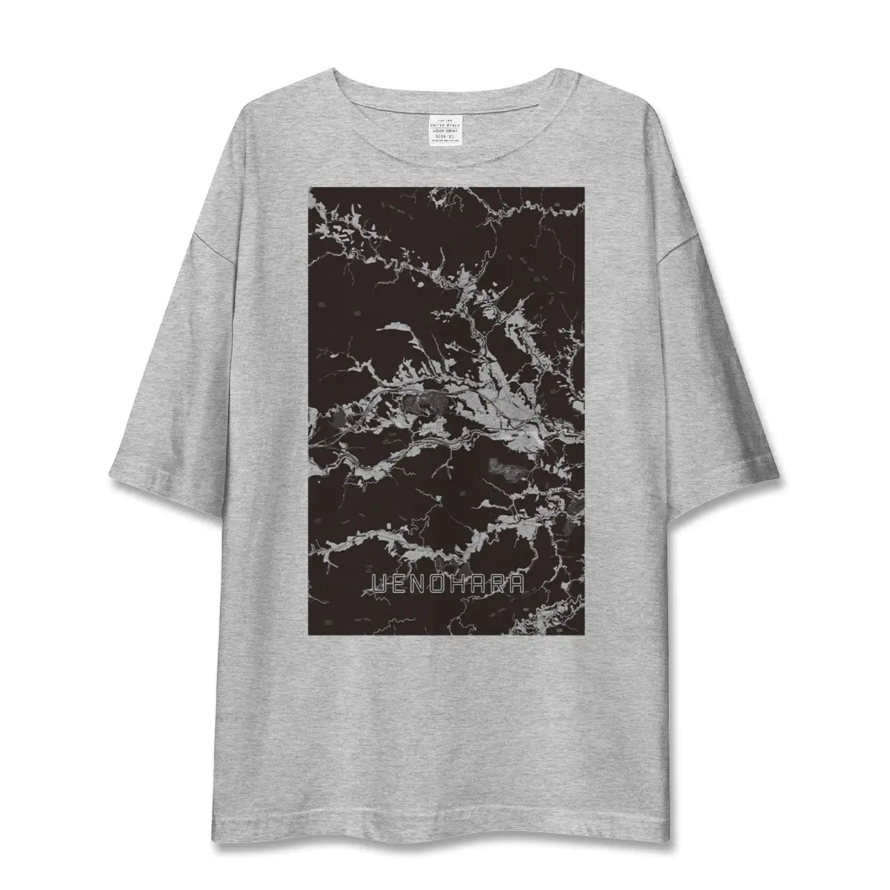 【上野原(山梨県)】地図柄ビッグシルエットTシャツ