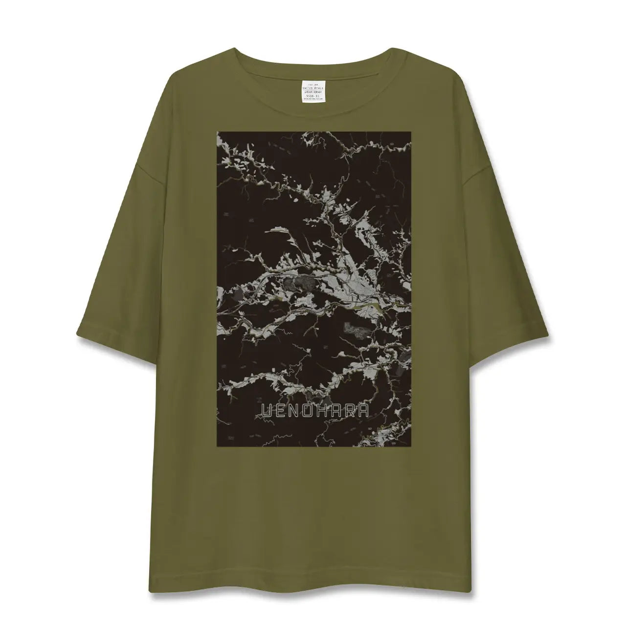 【上野原(山梨県)】地図柄ビッグシルエットTシャツ