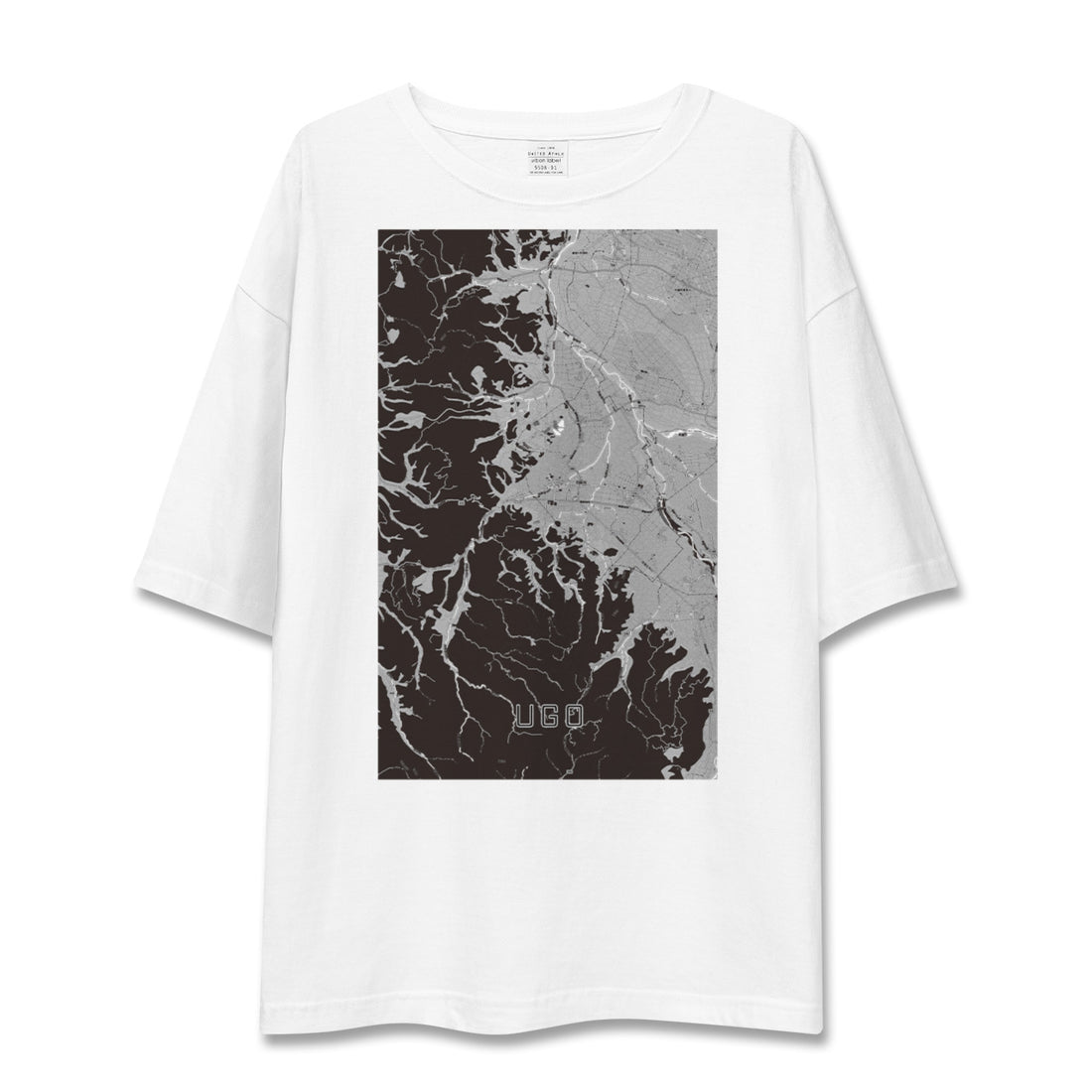 【羽後(秋田県)】地図柄ビッグシルエットTシャツ