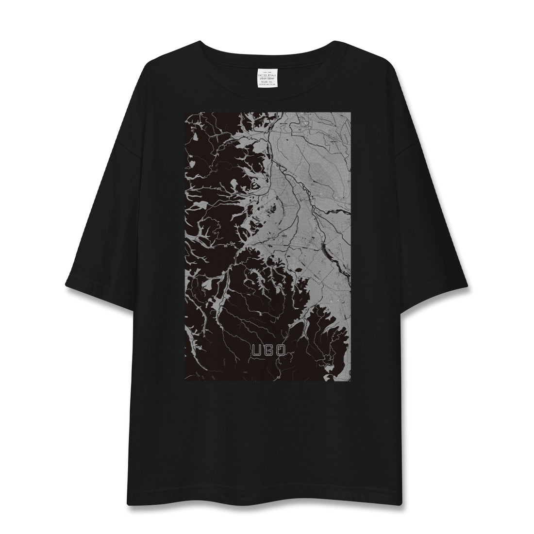 【羽後(秋田県)】地図柄ビッグシルエットTシャツ