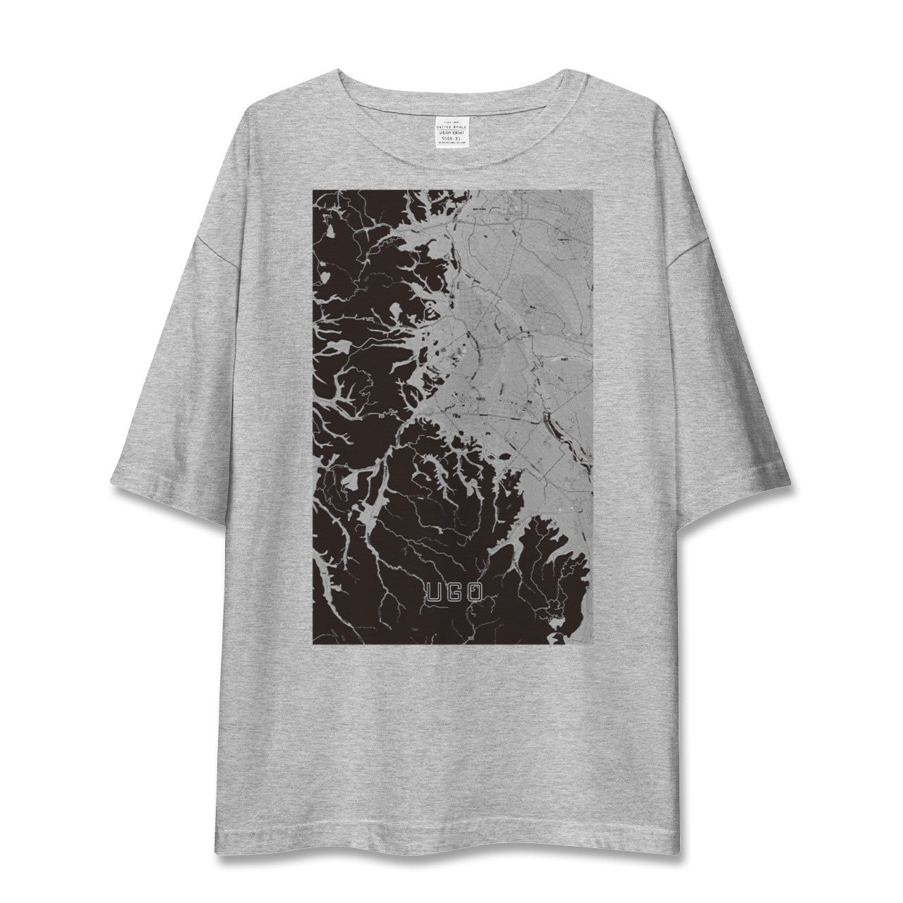 【羽後(秋田県)】地図柄ビッグシルエットTシャツ