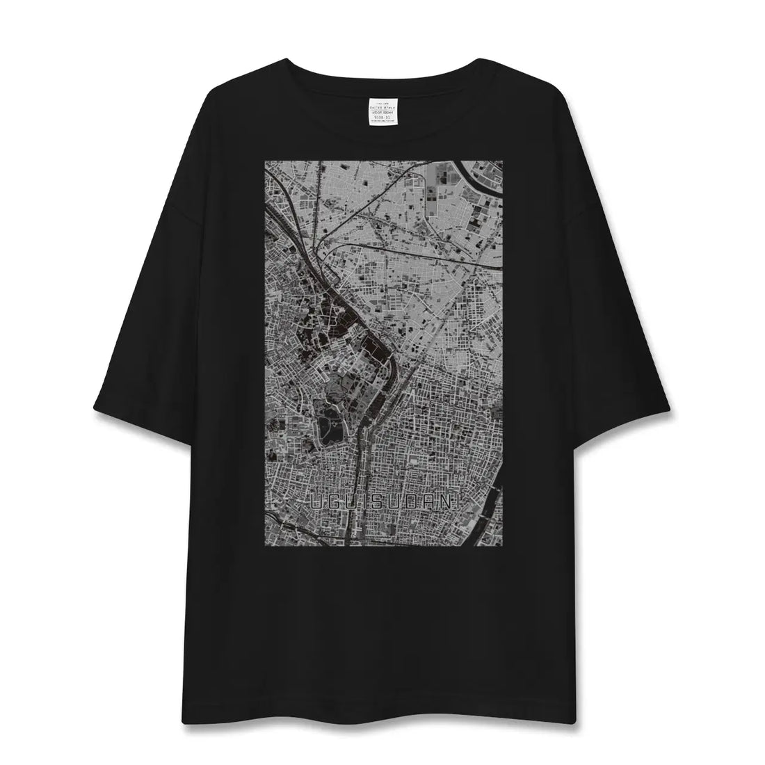 【鶯谷(東京都)】地図柄ビッグシルエットTシャツ