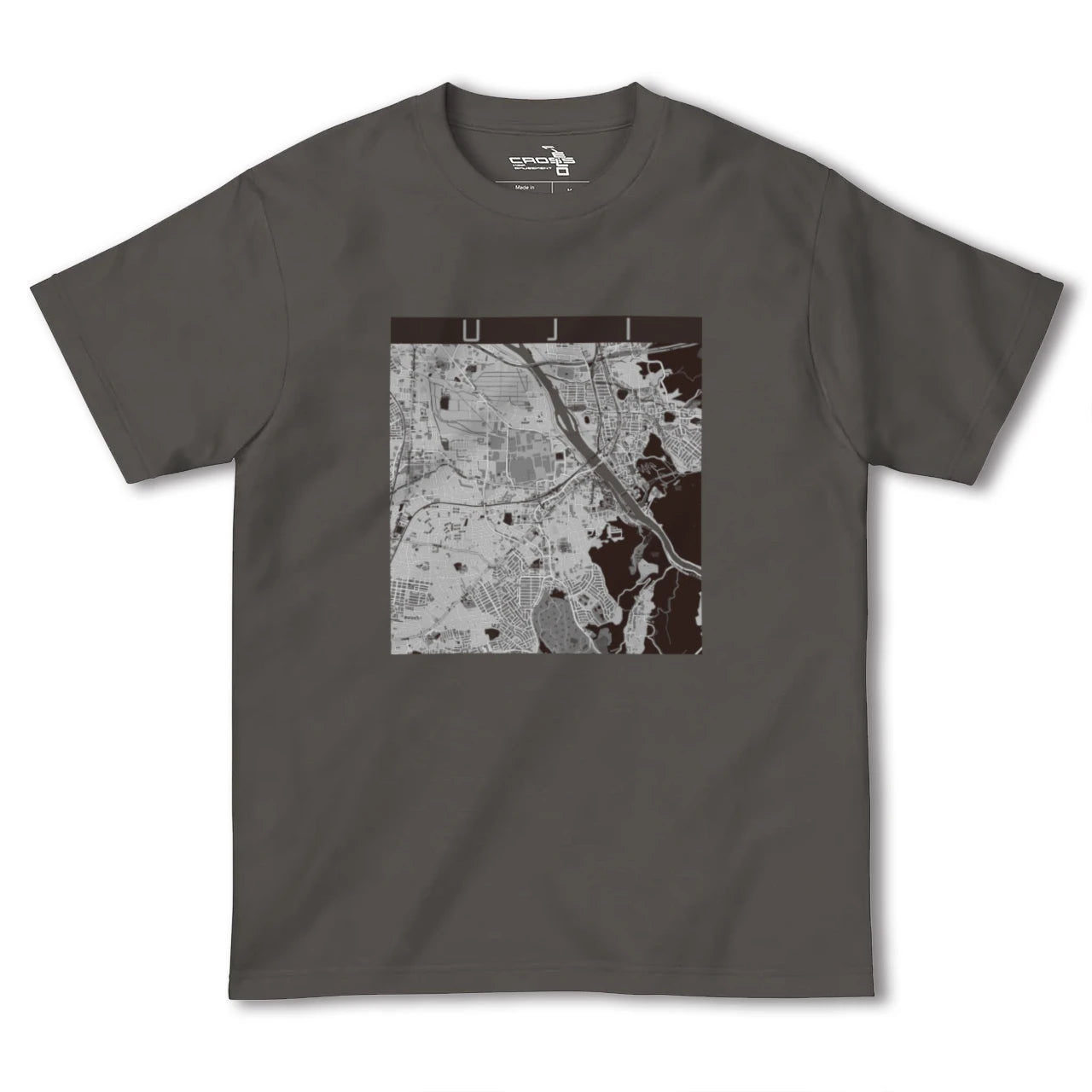 【宇治(京都府)】地図柄ヘビーウェイトTシャツ
