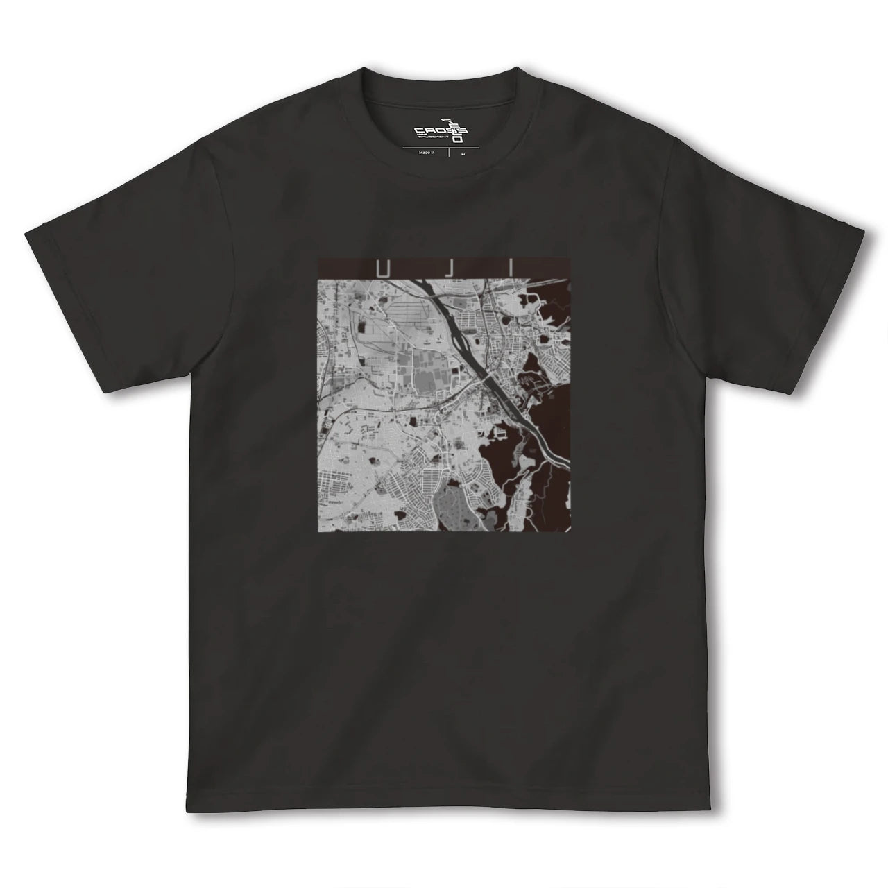 【宇治(京都府)】地図柄ヘビーウェイトTシャツ