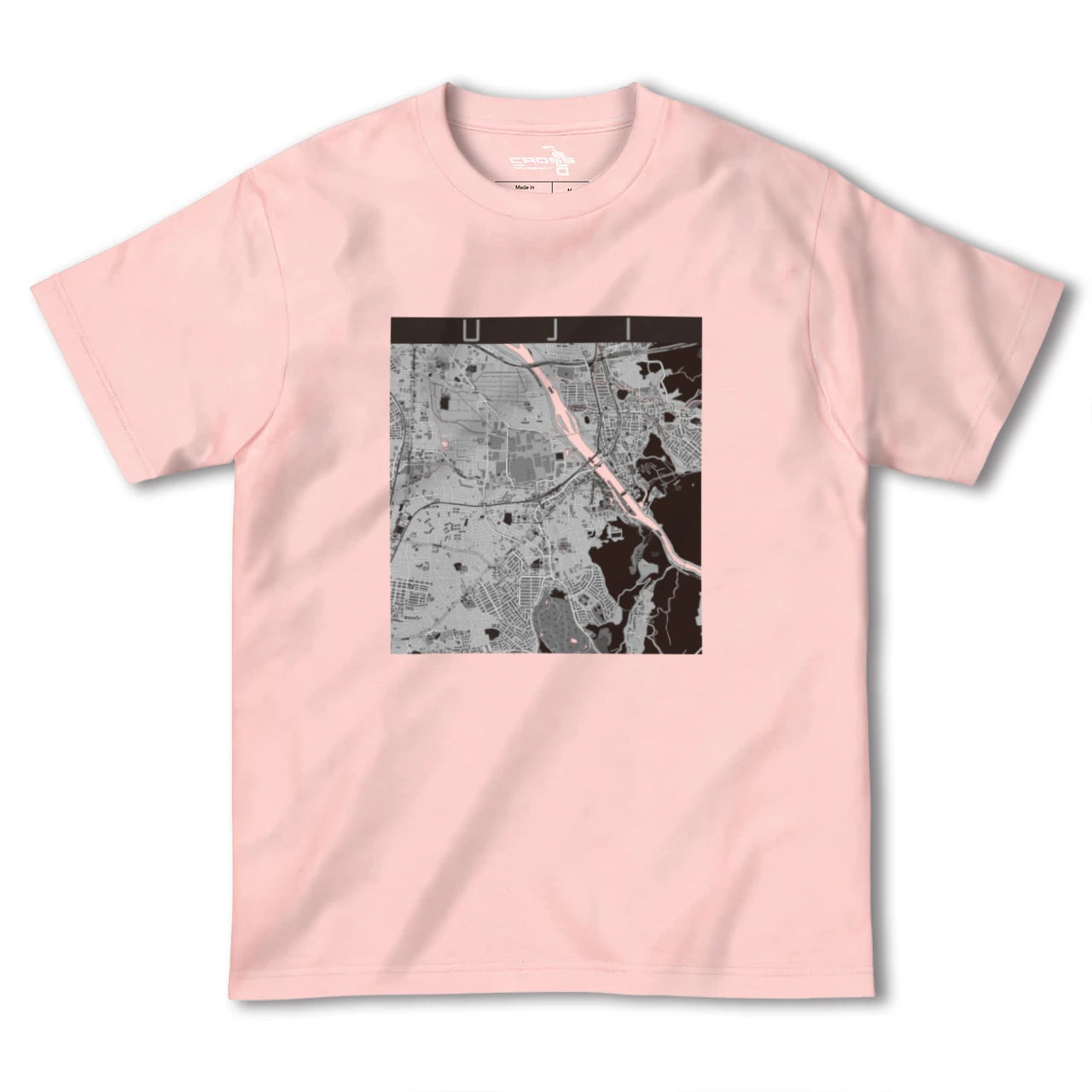 【宇治(京都府)】地図柄ヘビーウェイトTシャツ