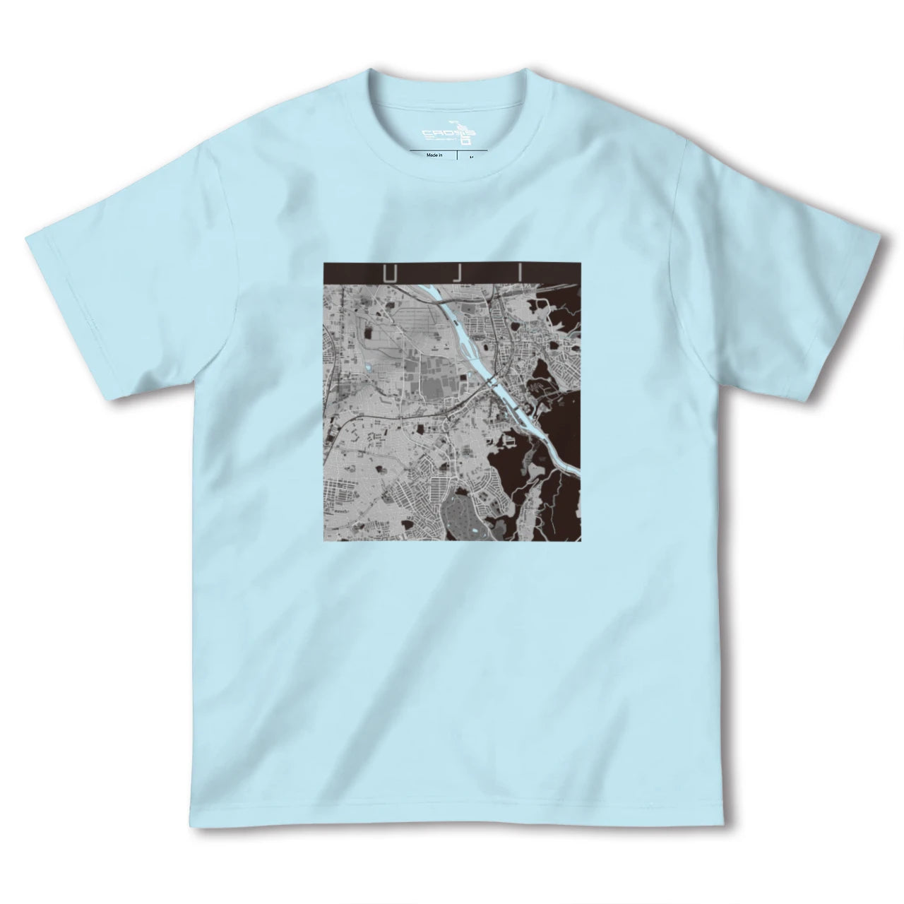 【宇治(京都府)】地図柄ヘビーウェイトTシャツ