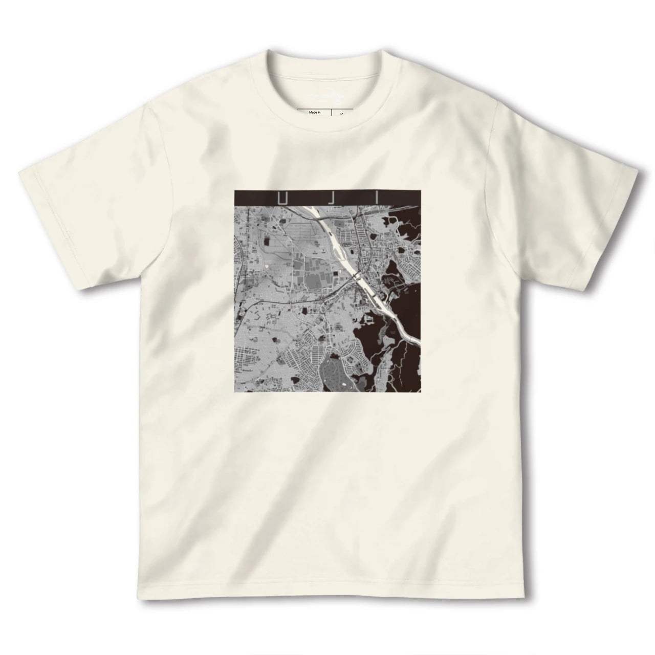 【宇治(京都府)】地図柄ヘビーウェイトTシャツ