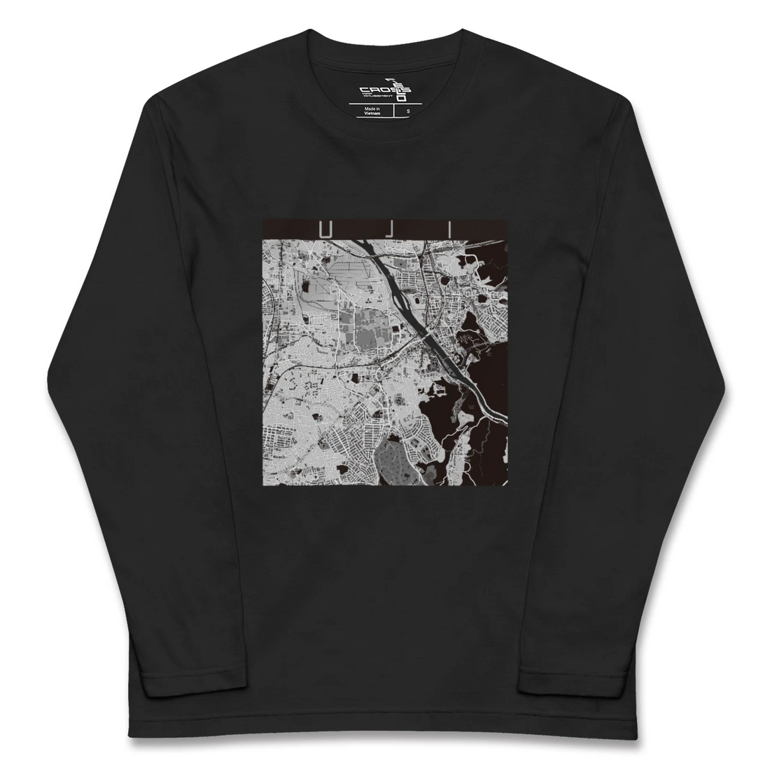 【宇治(京都府)】地図柄ロングスリーブTシャツ