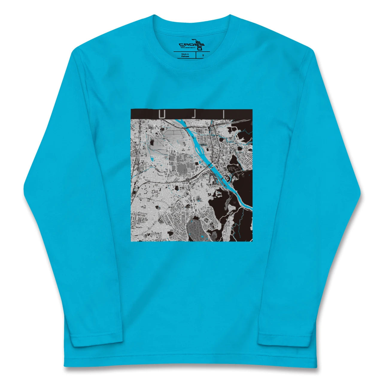 【宇治(京都府)】地図柄ロングスリーブTシャツ