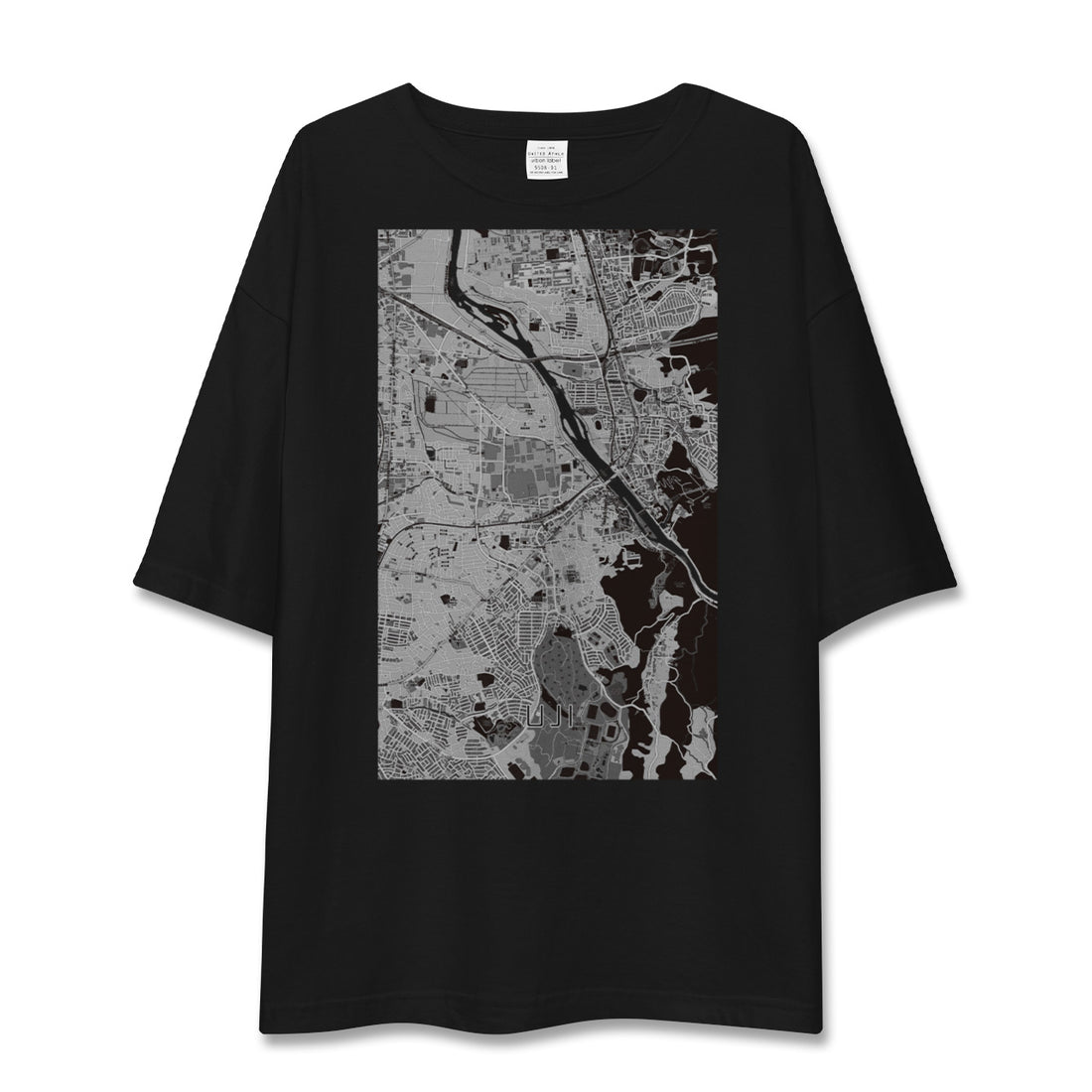 【宇治(京都府)】地図柄ビッグシルエットTシャツ