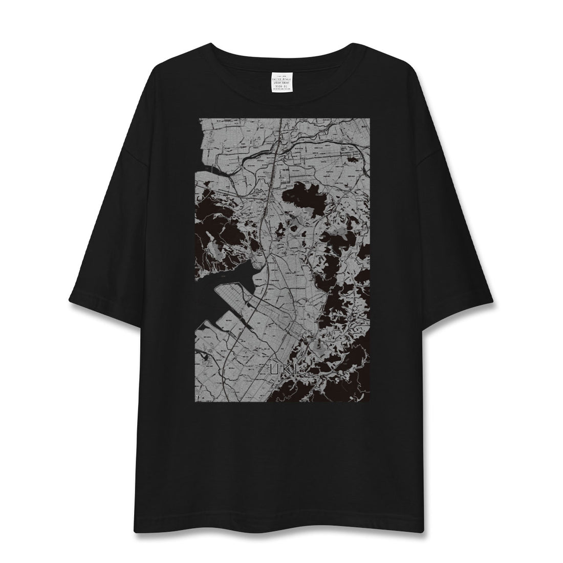 【宇城(熊本県)】地図柄ビッグシルエットTシャツ