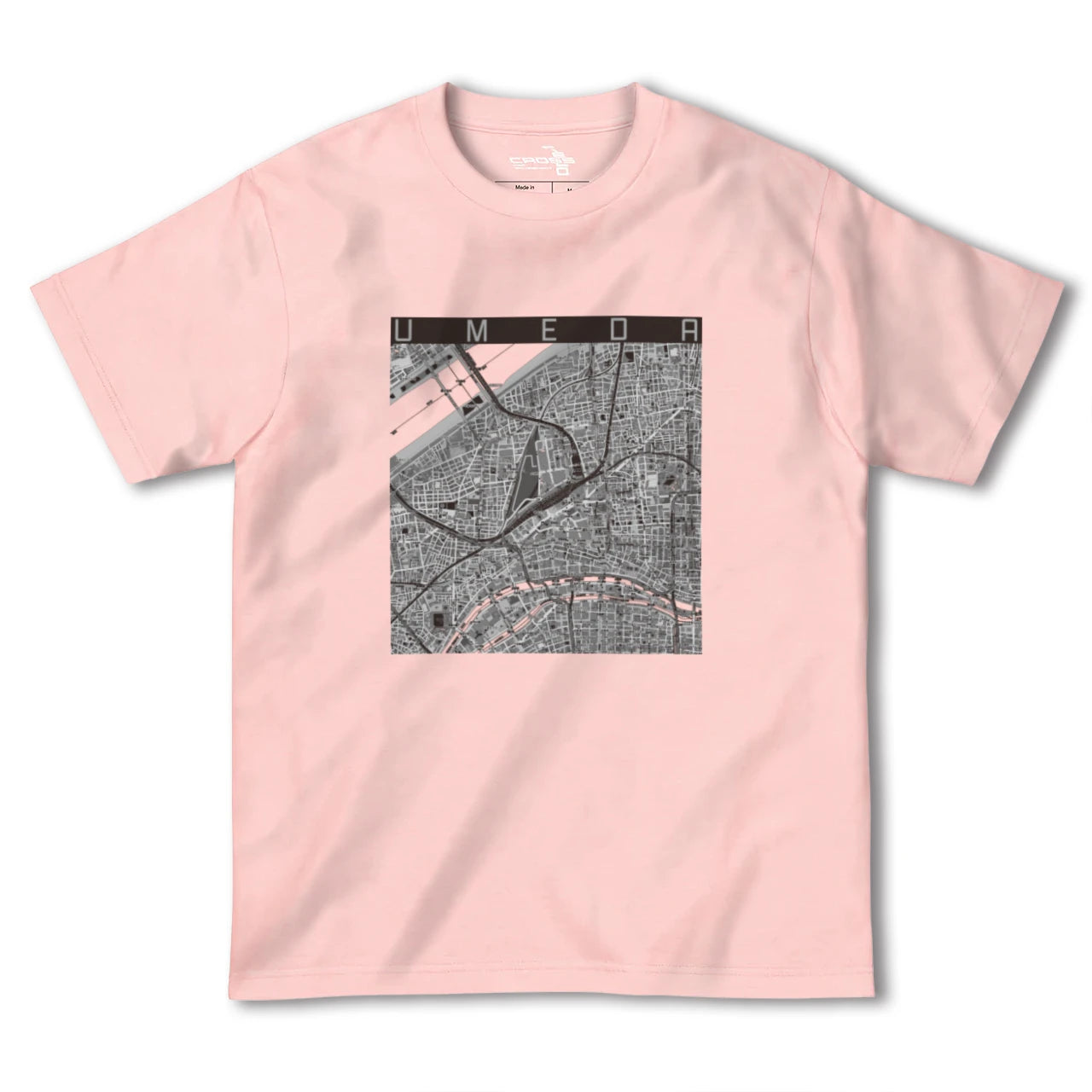 【梅田(大阪府)】地図柄ヘビーウェイトTシャツ