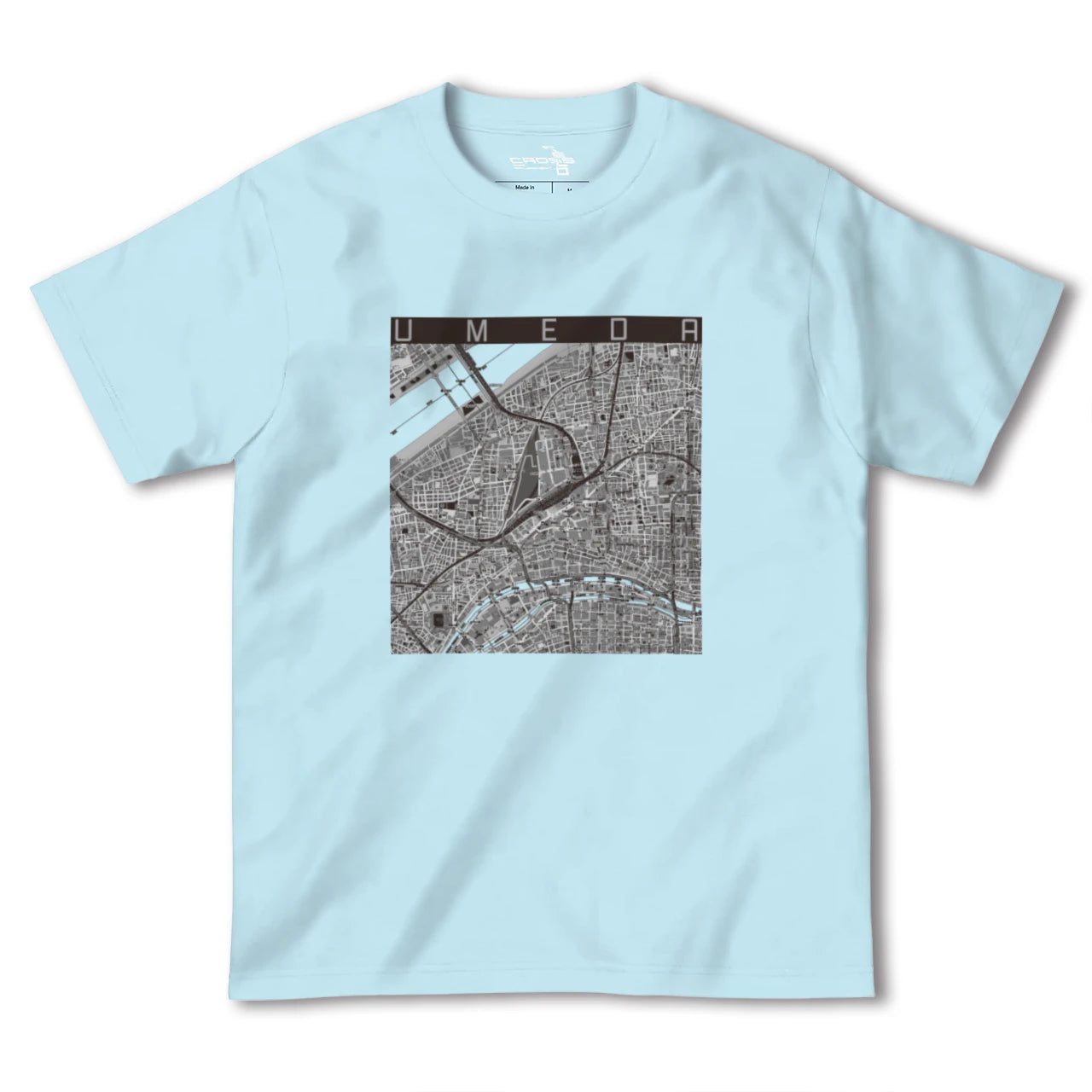 【梅田(大阪府)】地図柄ヘビーウェイトTシャツ