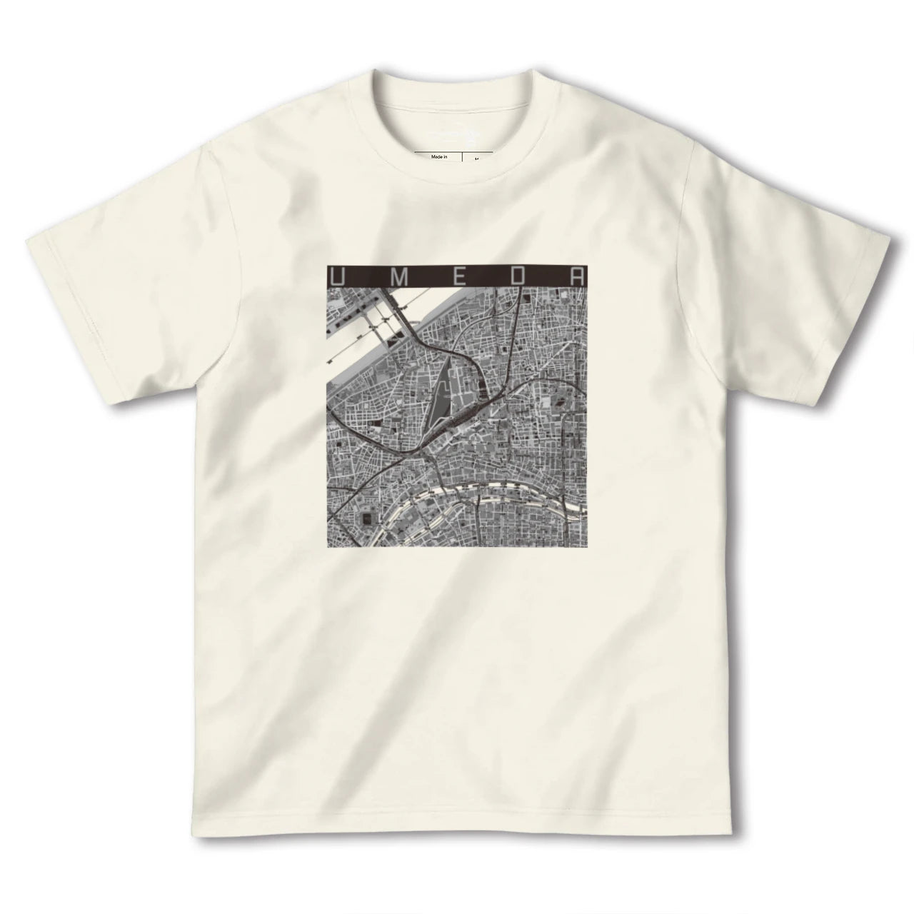 【梅田(大阪府)】地図柄ヘビーウェイトTシャツ