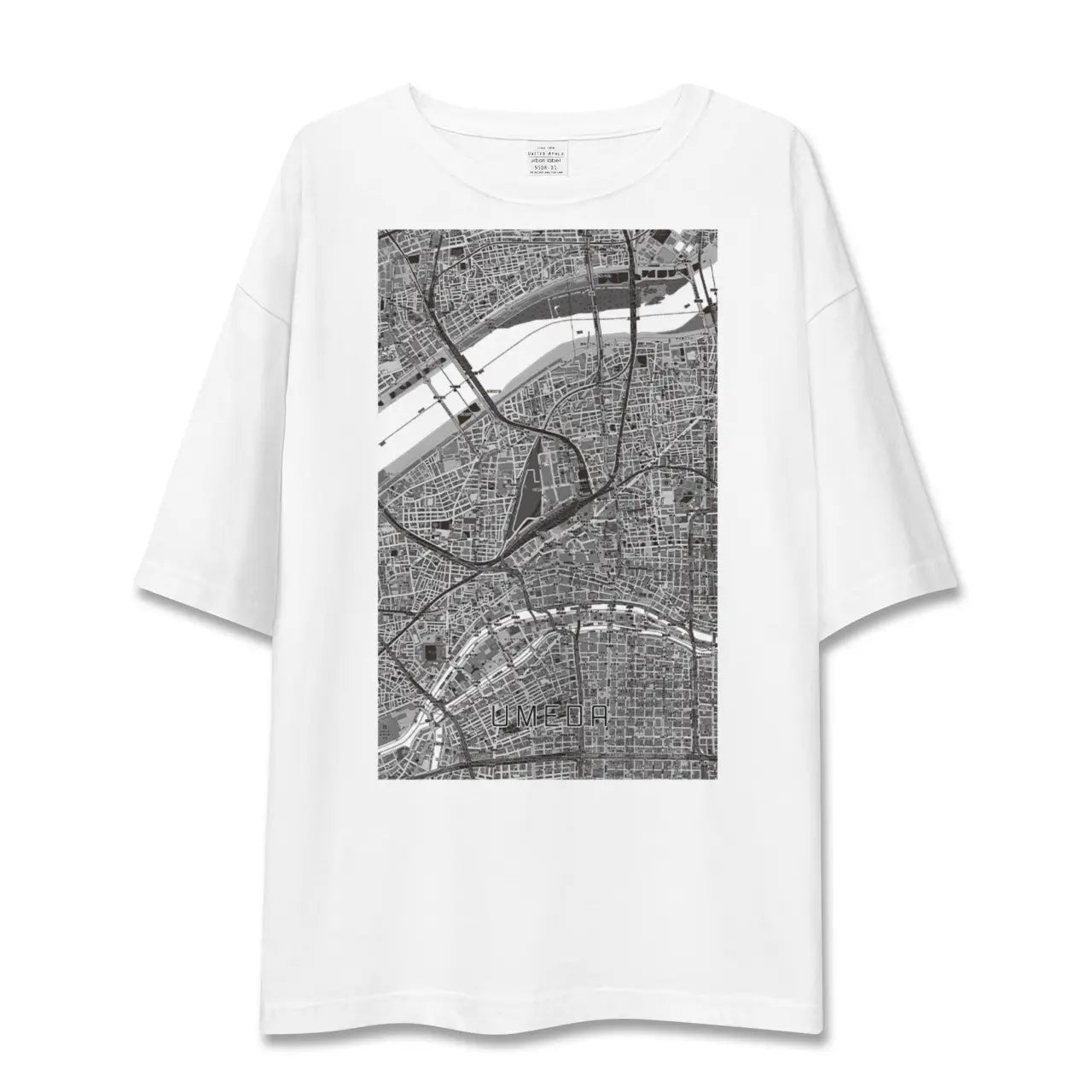 【梅田(大阪府)】地図柄ビッグシルエットTシャツ
