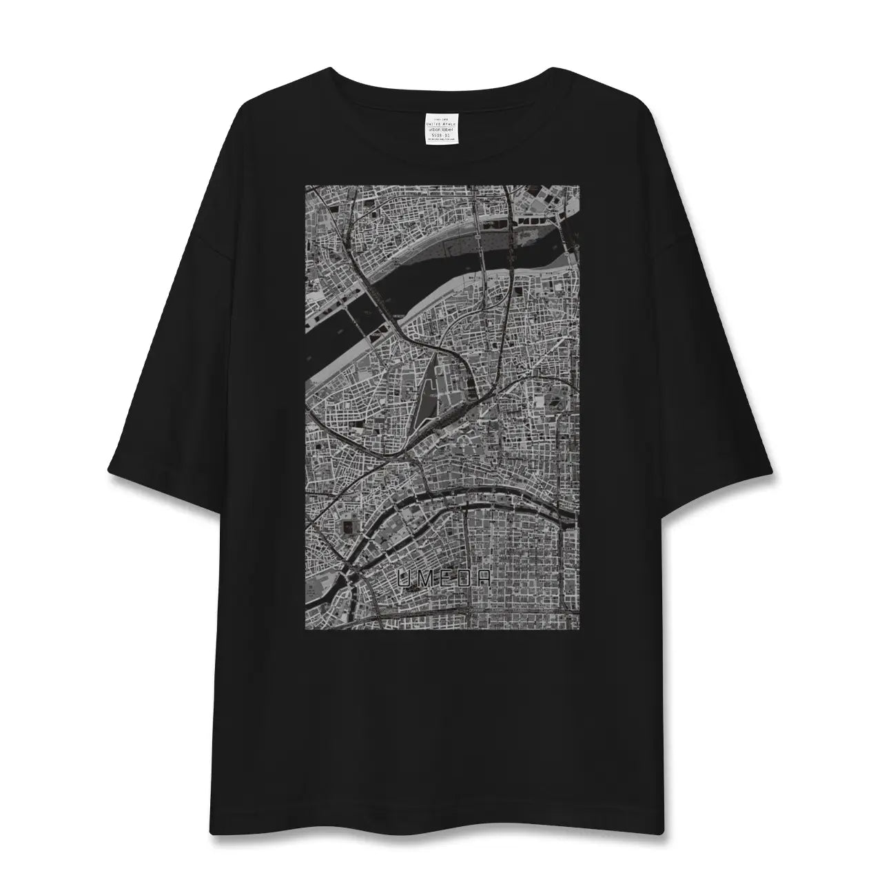 【梅田(大阪府)】地図柄ビッグシルエットTシャツ