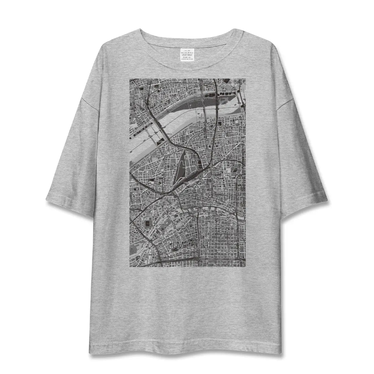 【梅田(大阪府)】地図柄ビッグシルエットTシャツ