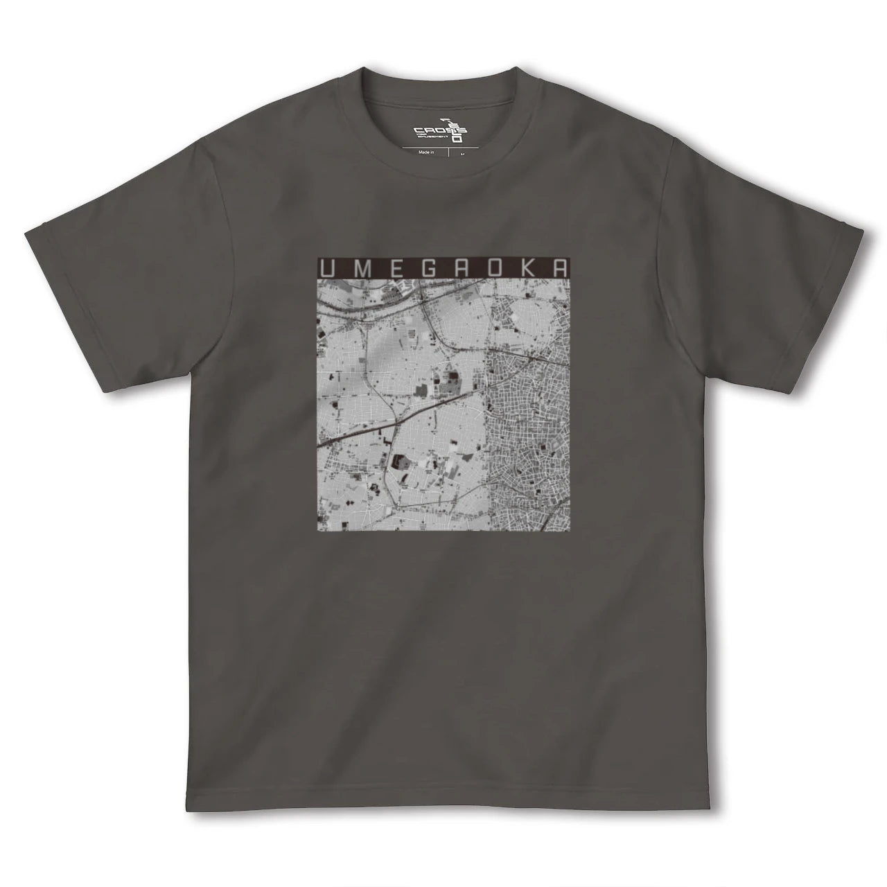 【梅ヶ丘(東京都)】地図柄ヘビーウェイトTシャツ