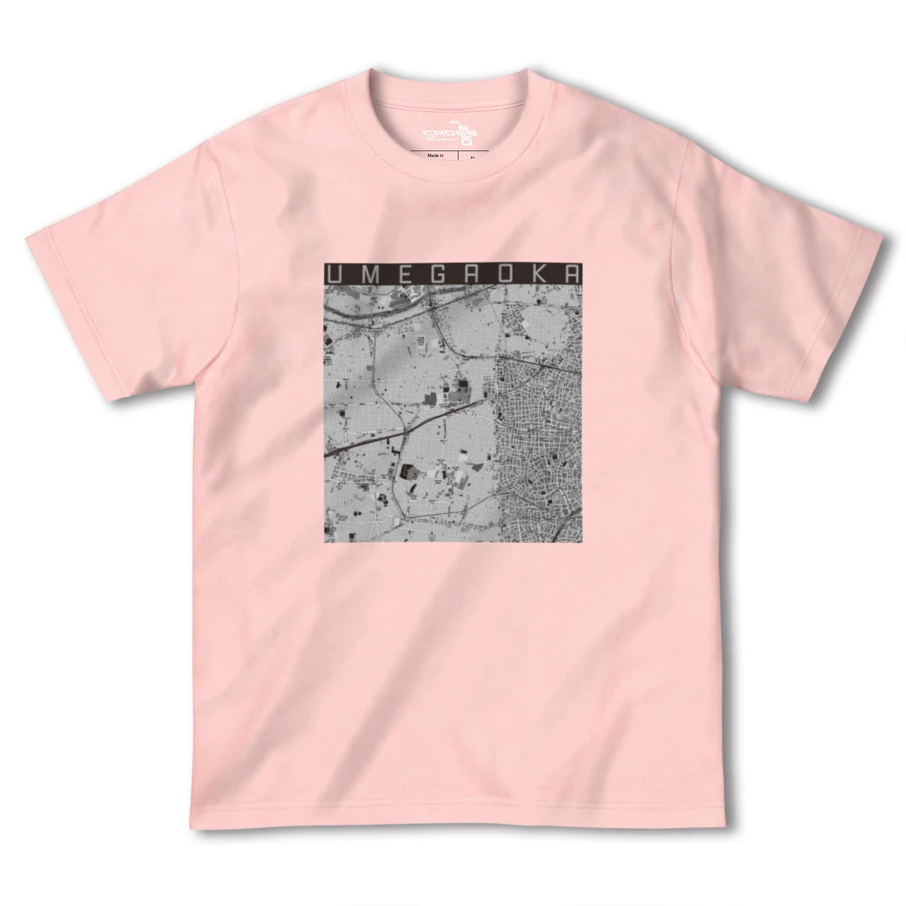 【梅ヶ丘(東京都)】地図柄ヘビーウェイトTシャツ