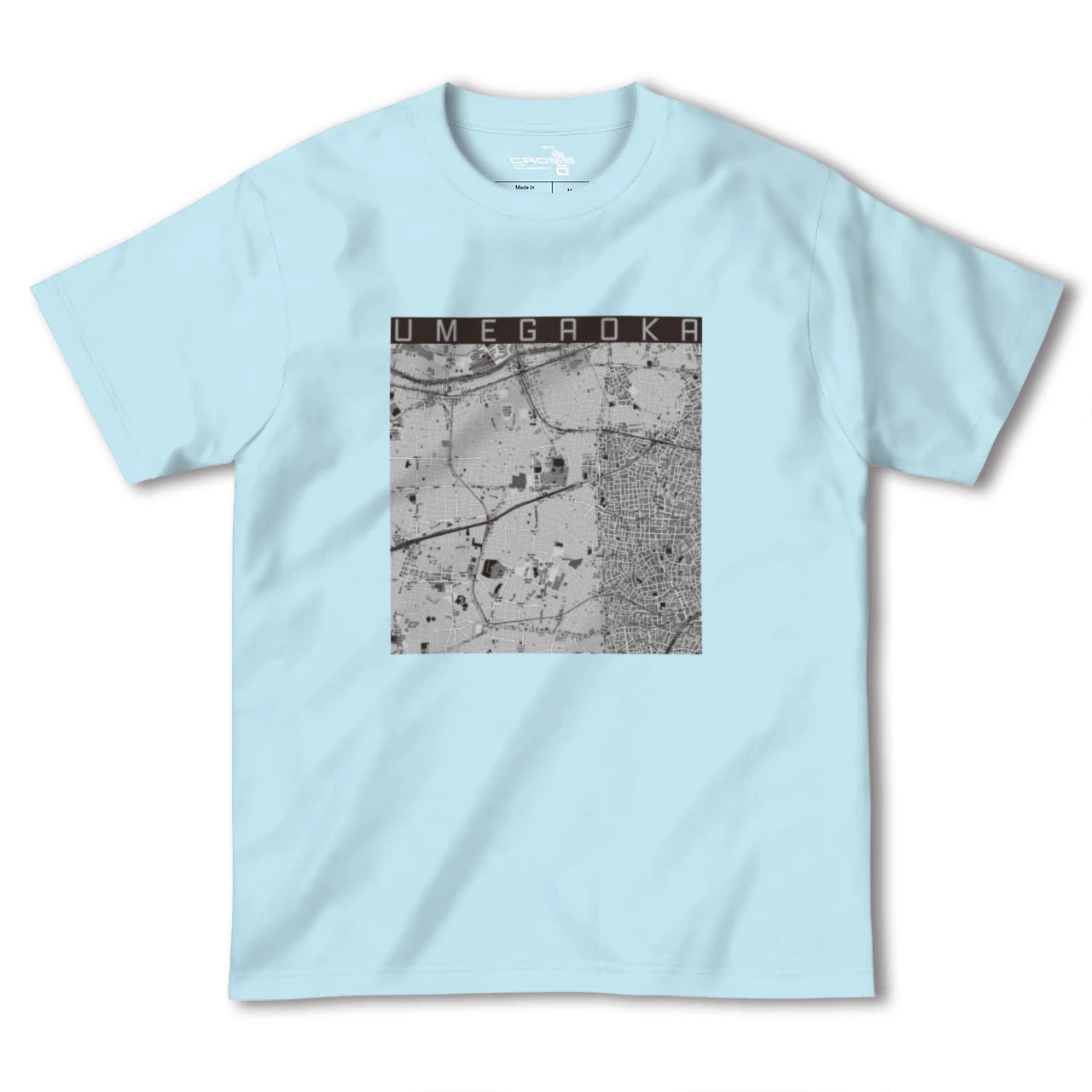 【梅ヶ丘(東京都)】地図柄ヘビーウェイトTシャツ
