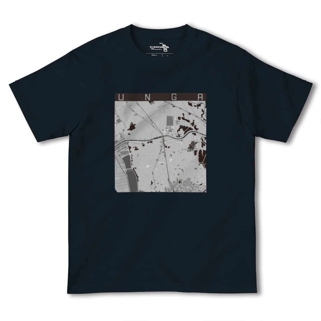 【運河(千葉県)】地図柄ヘビーウェイトTシャツ