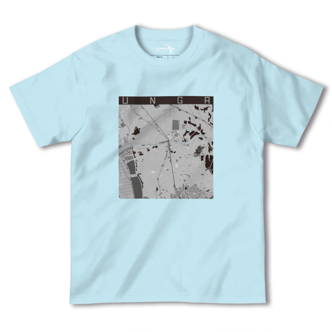 【運河(千葉県)】地図柄ヘビーウェイトTシャツ