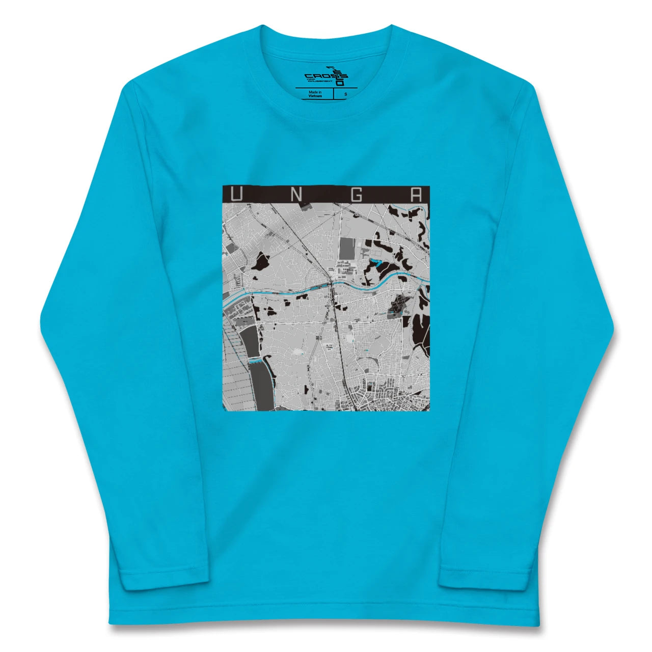 【運河(千葉県)】地図柄ロングスリーブTシャツ
