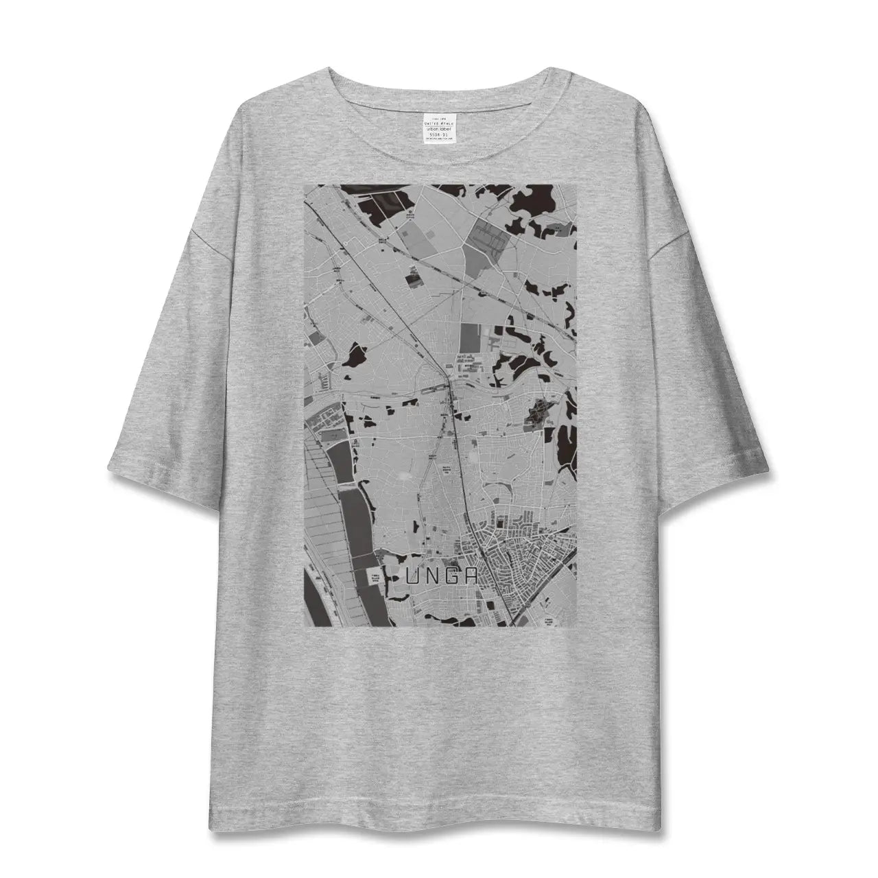 【運河(千葉県)】地図柄ビッグシルエットTシャツ