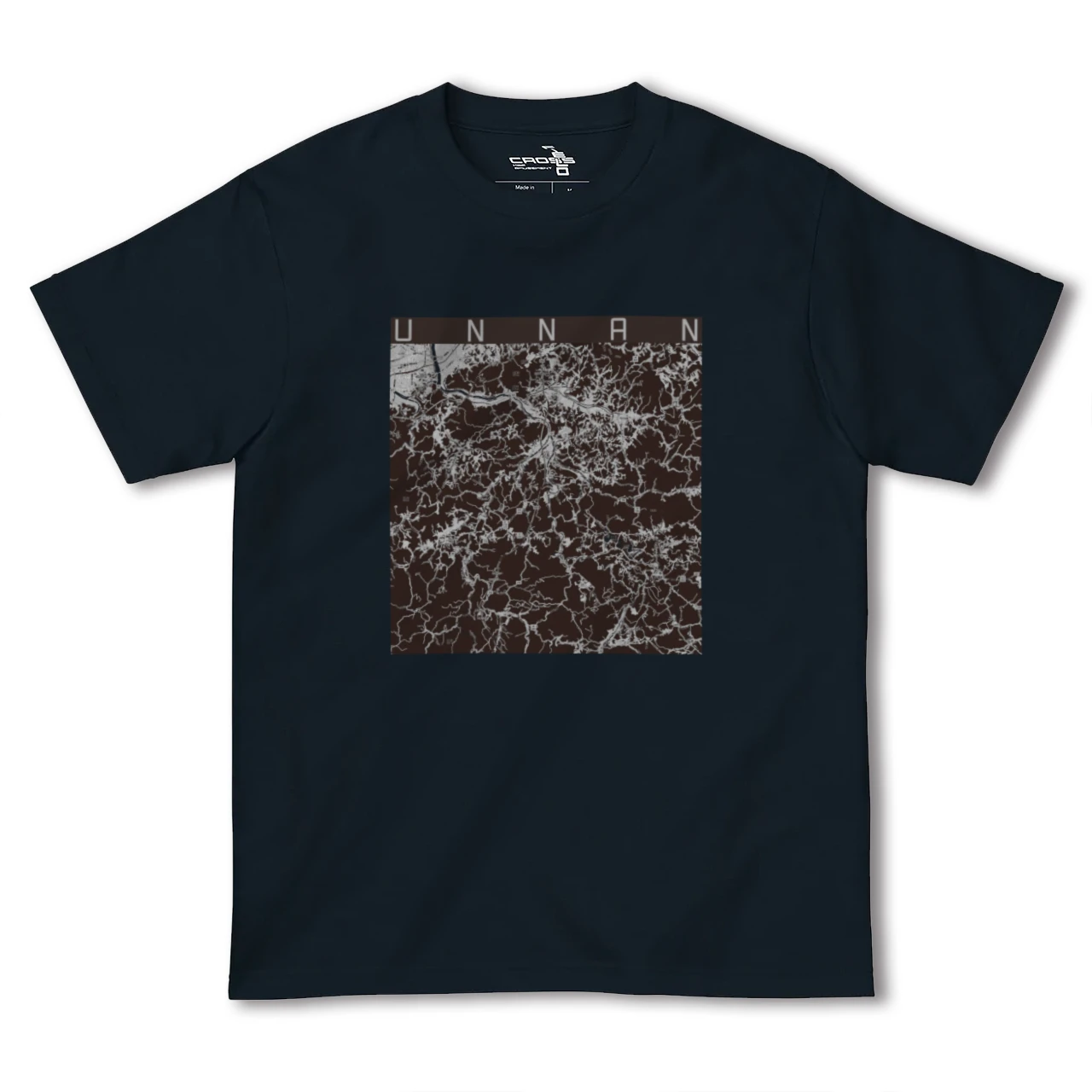 【雲南(島根県)】地図柄ヘビーウェイトTシャツ