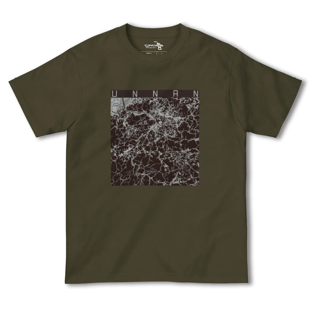 【雲南(島根県)】地図柄ヘビーウェイトTシャツ