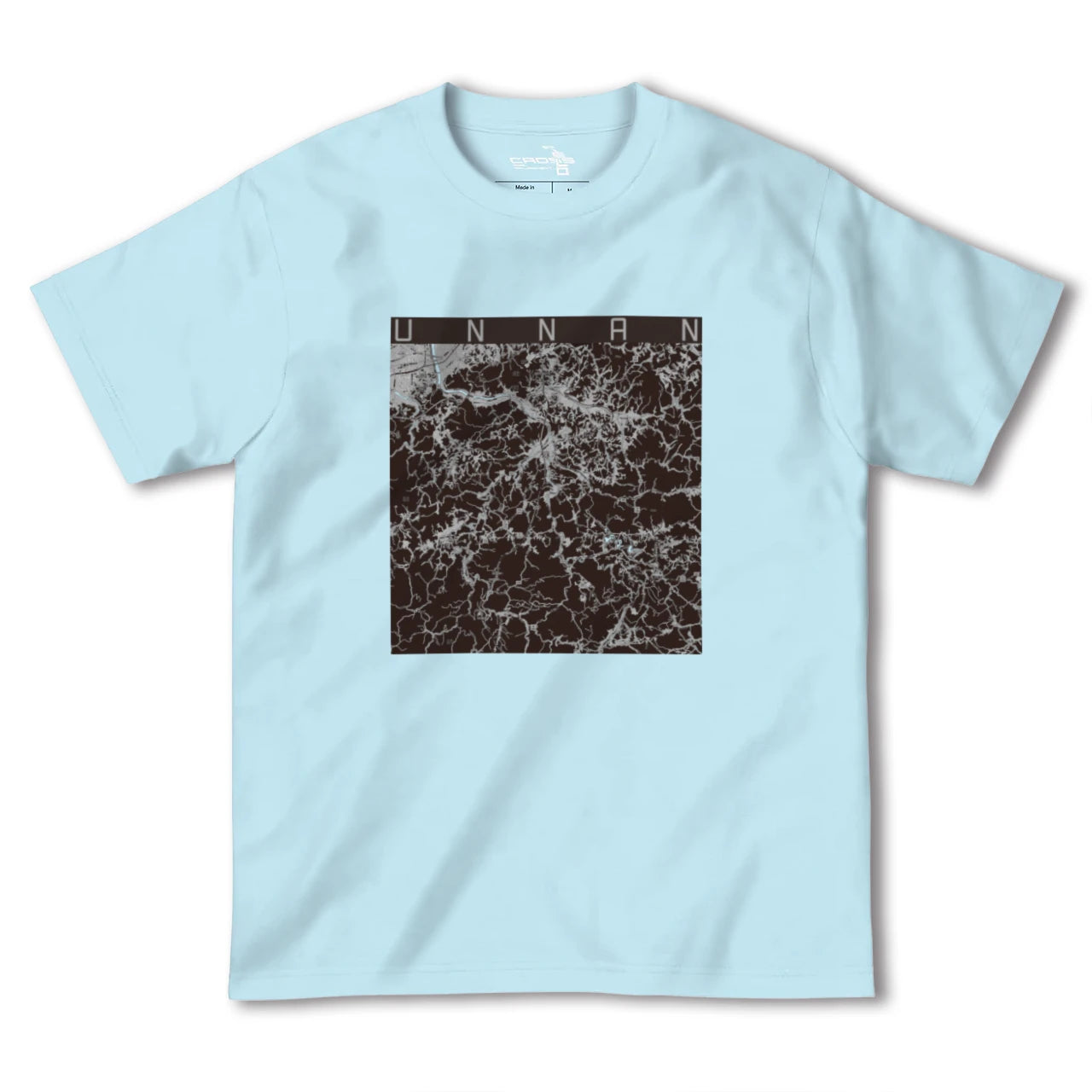 【雲南(島根県)】地図柄ヘビーウェイトTシャツ