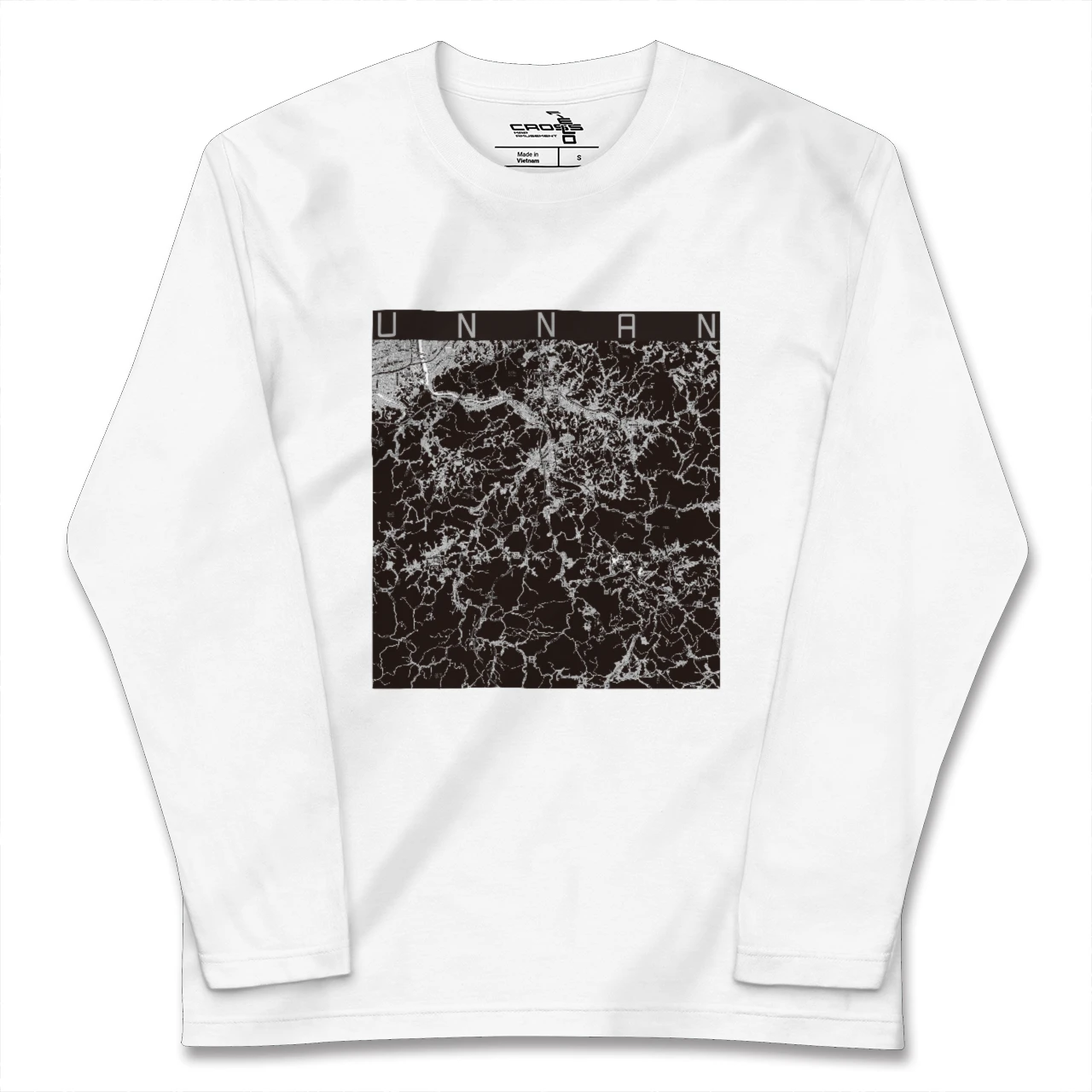 【雲南(島根県)】地図柄ロングスリーブTシャツ