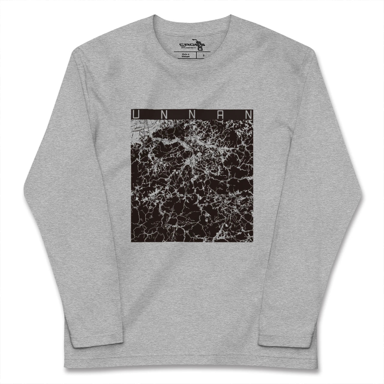 【雲南(島根県)】地図柄ロングスリーブTシャツ